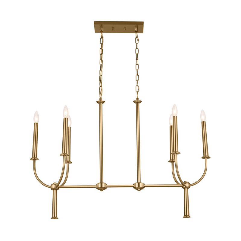 Florence 40 Inch 6 Light Linear Suspension Light by Kichler Lighting