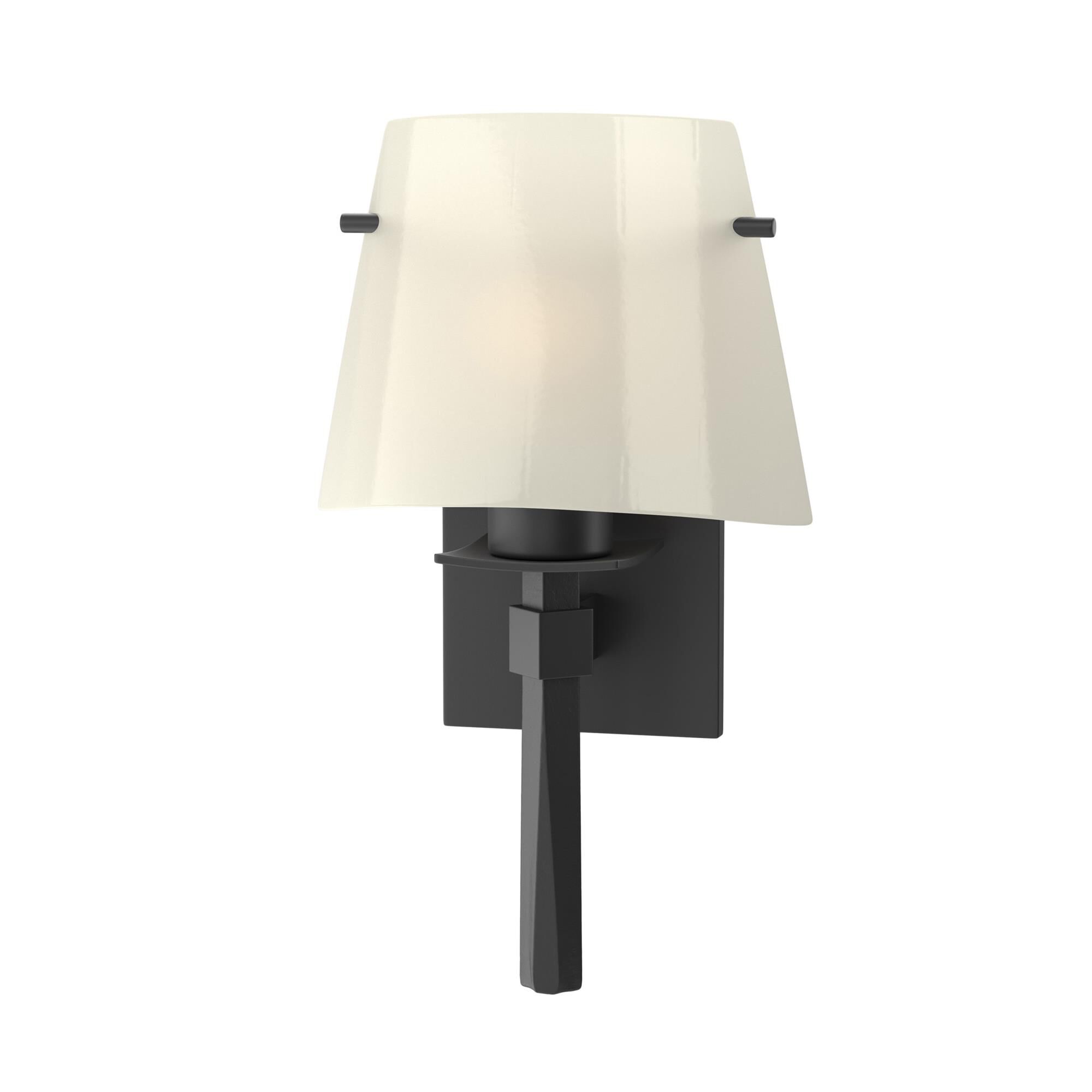 Shown in Black finish and Ivory Art  glass