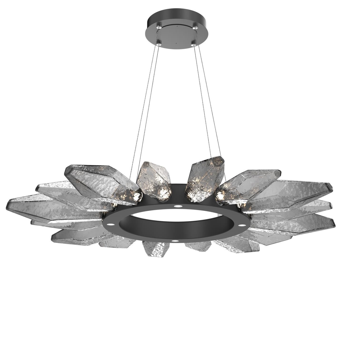 Rock Crystal 41 Inch 20 Light LED Chandelier by Hammerton Studio