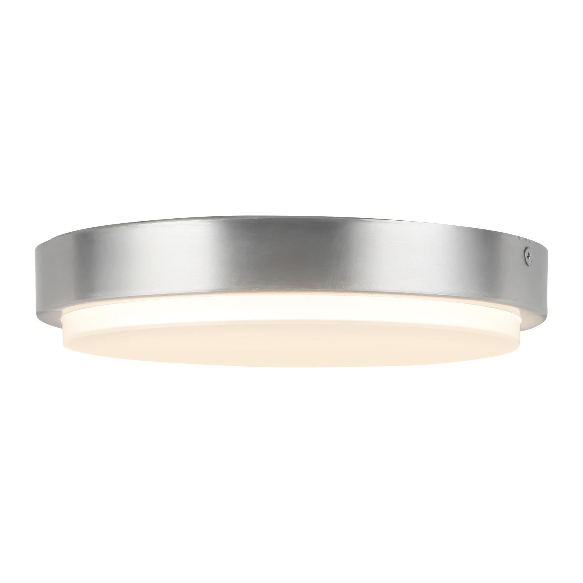 Shown in Brushed Nickel finish and Frosted Polycarbonate Diffuser glass