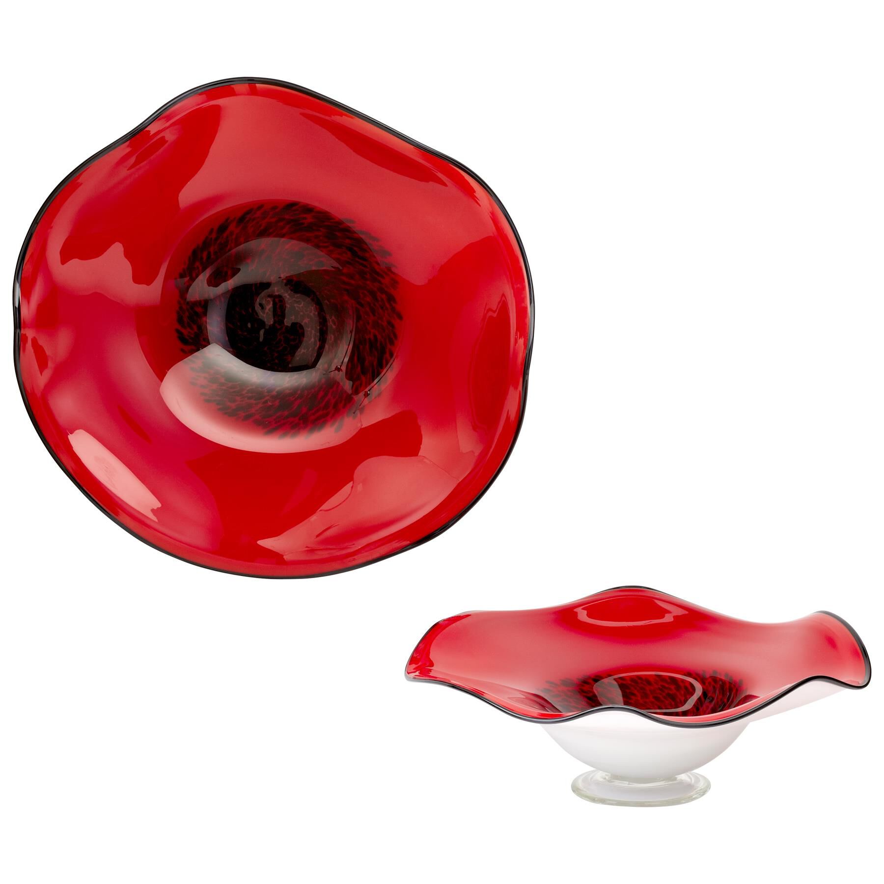 Shown in Red finish and Red glass