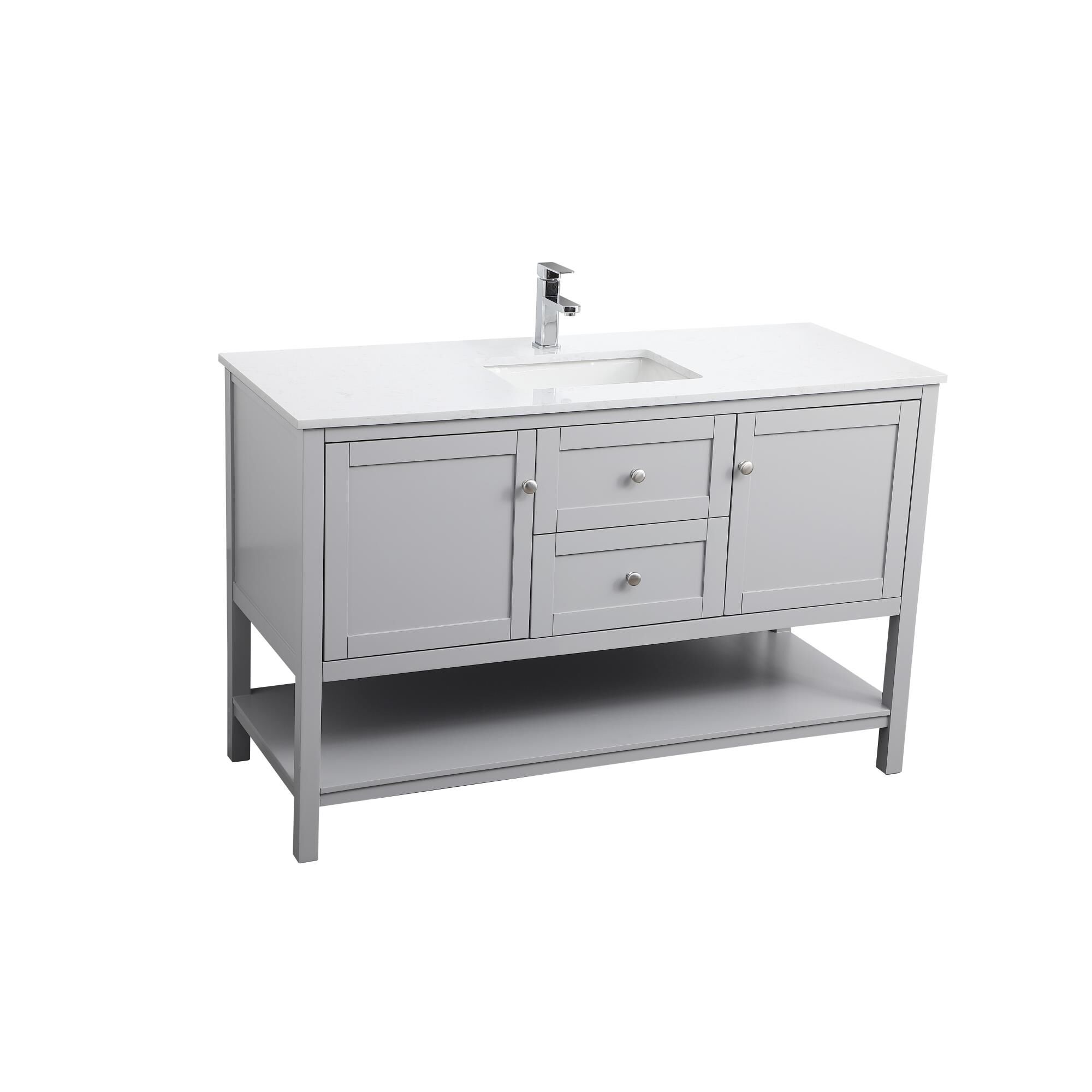 Heath 54 Inch Bath Vanity by Elegant Decor