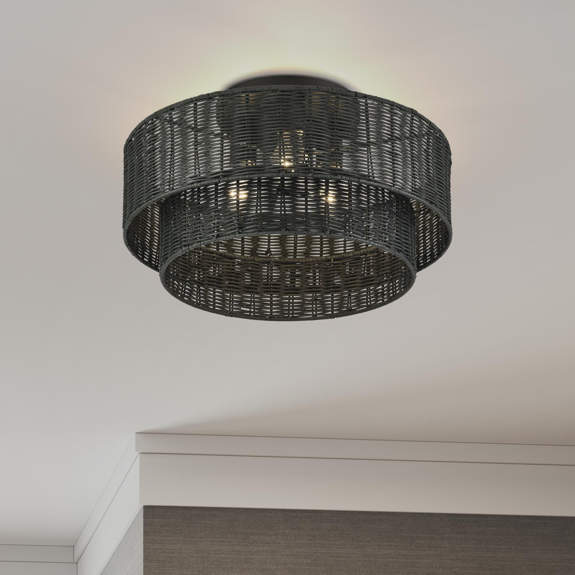 Weavington 18 Inch Semi Flush Mount by Livex Lighting