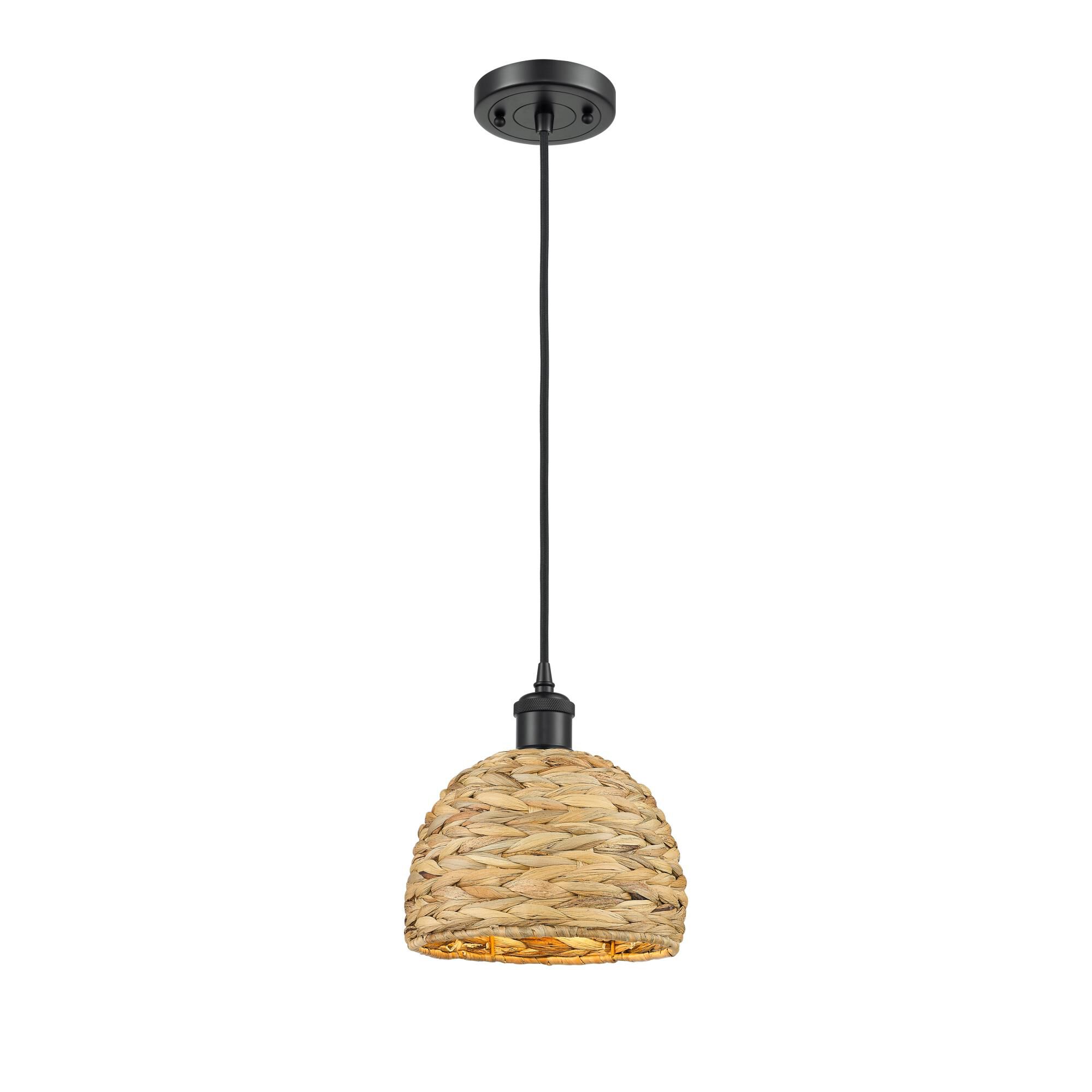 Shown in Matte Black finish and Natural shade