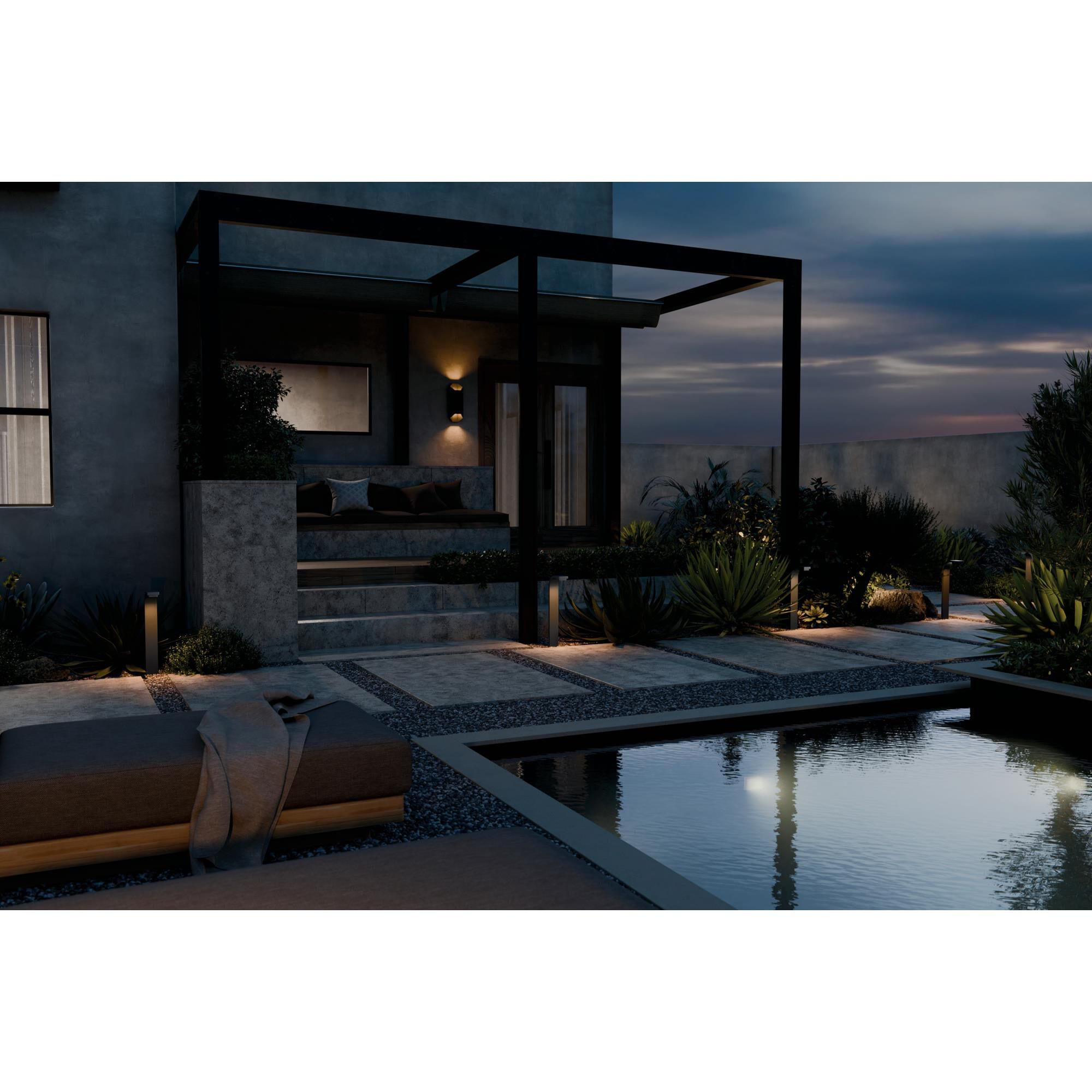 Curved 23 Inch Decorative Pathway Light by Kichler Lighting