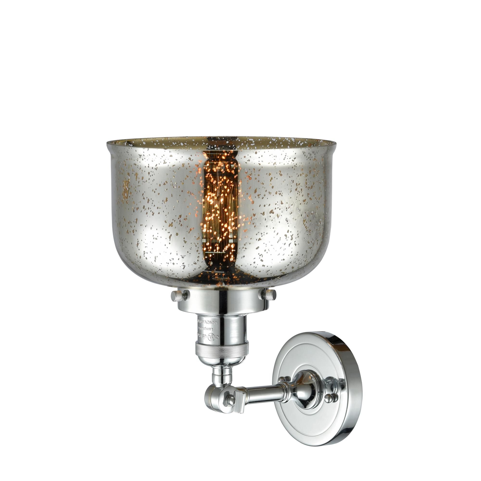 Shown in Polished Chrome finish and Silver Mercury glass