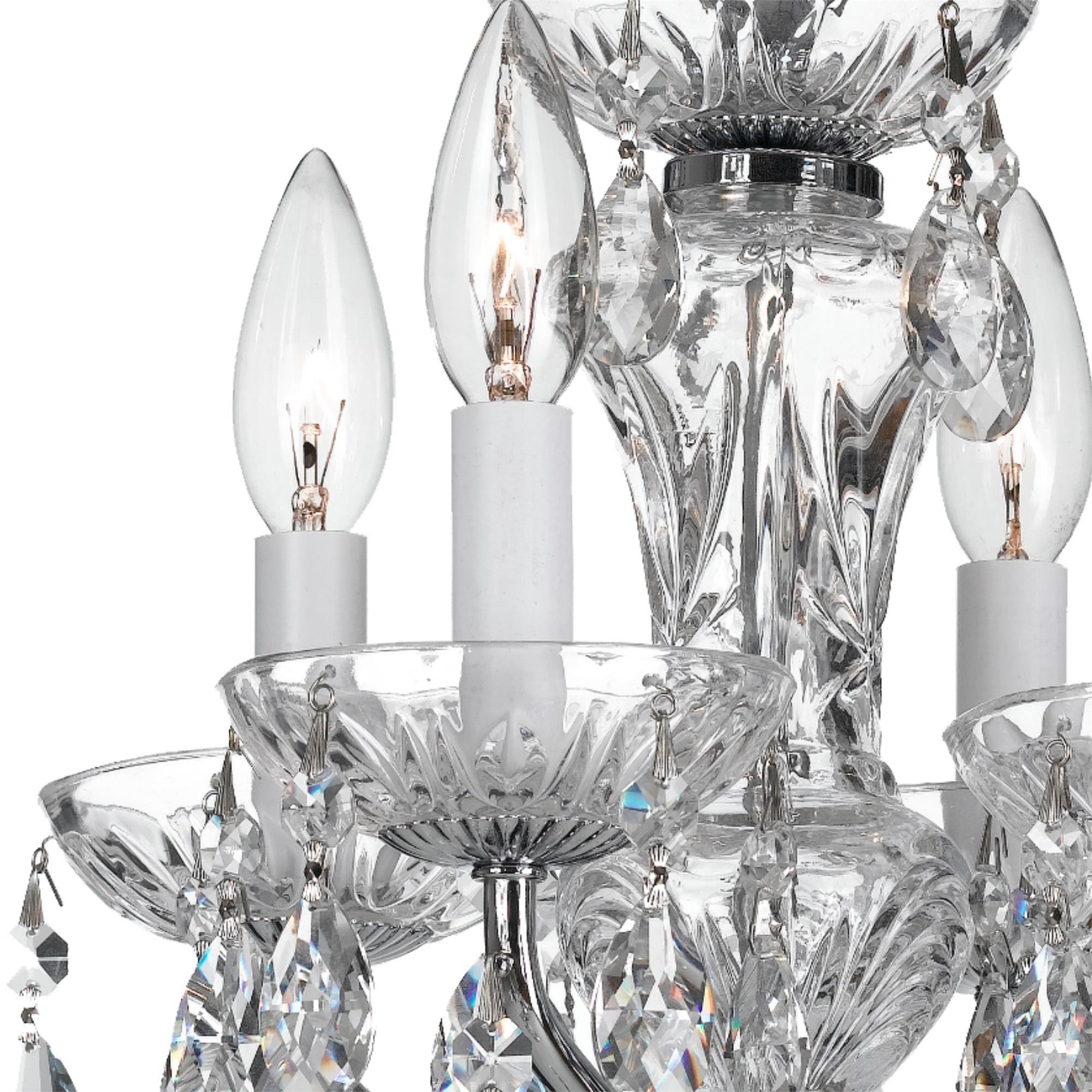Traditional Crystal 11 Inch Chandelier,