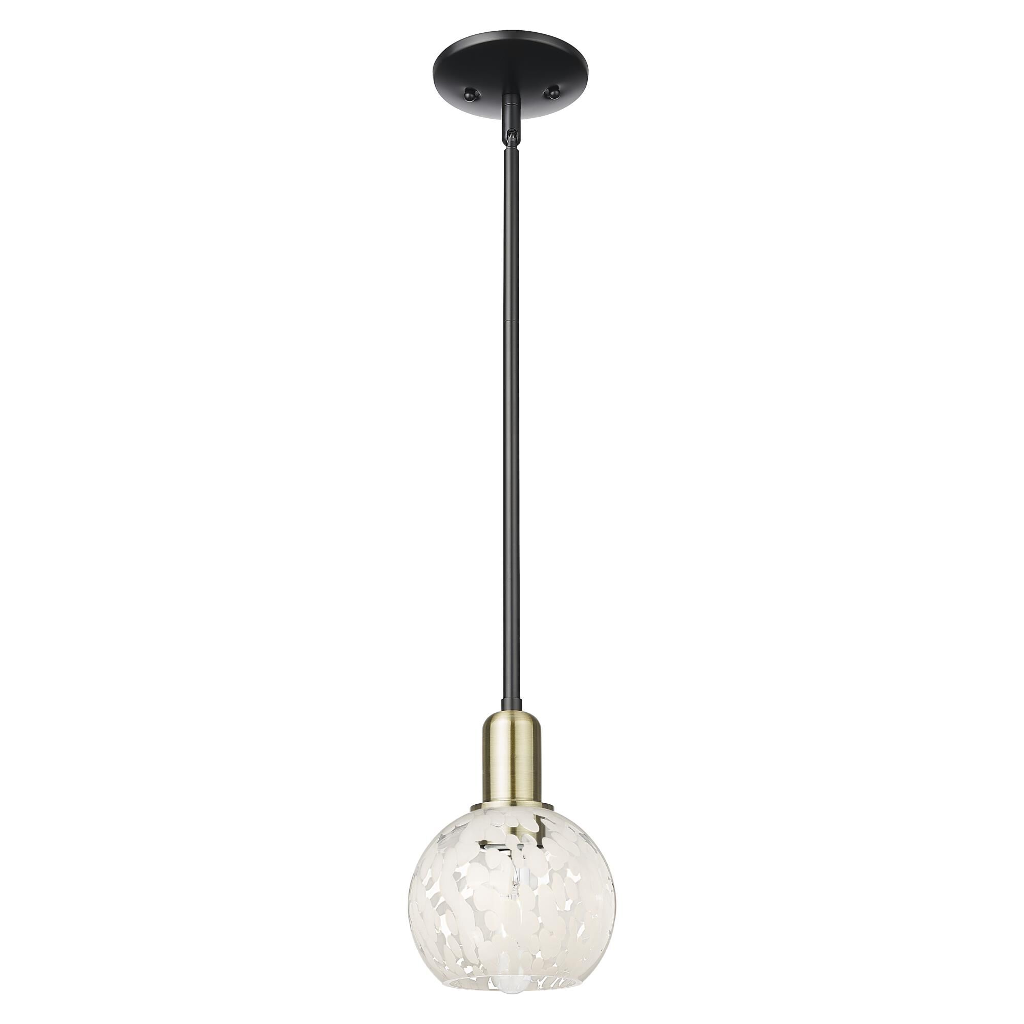 Bruno Marashlian White Mouchette 6 Inch Mini Pendant by Innovations Lighting