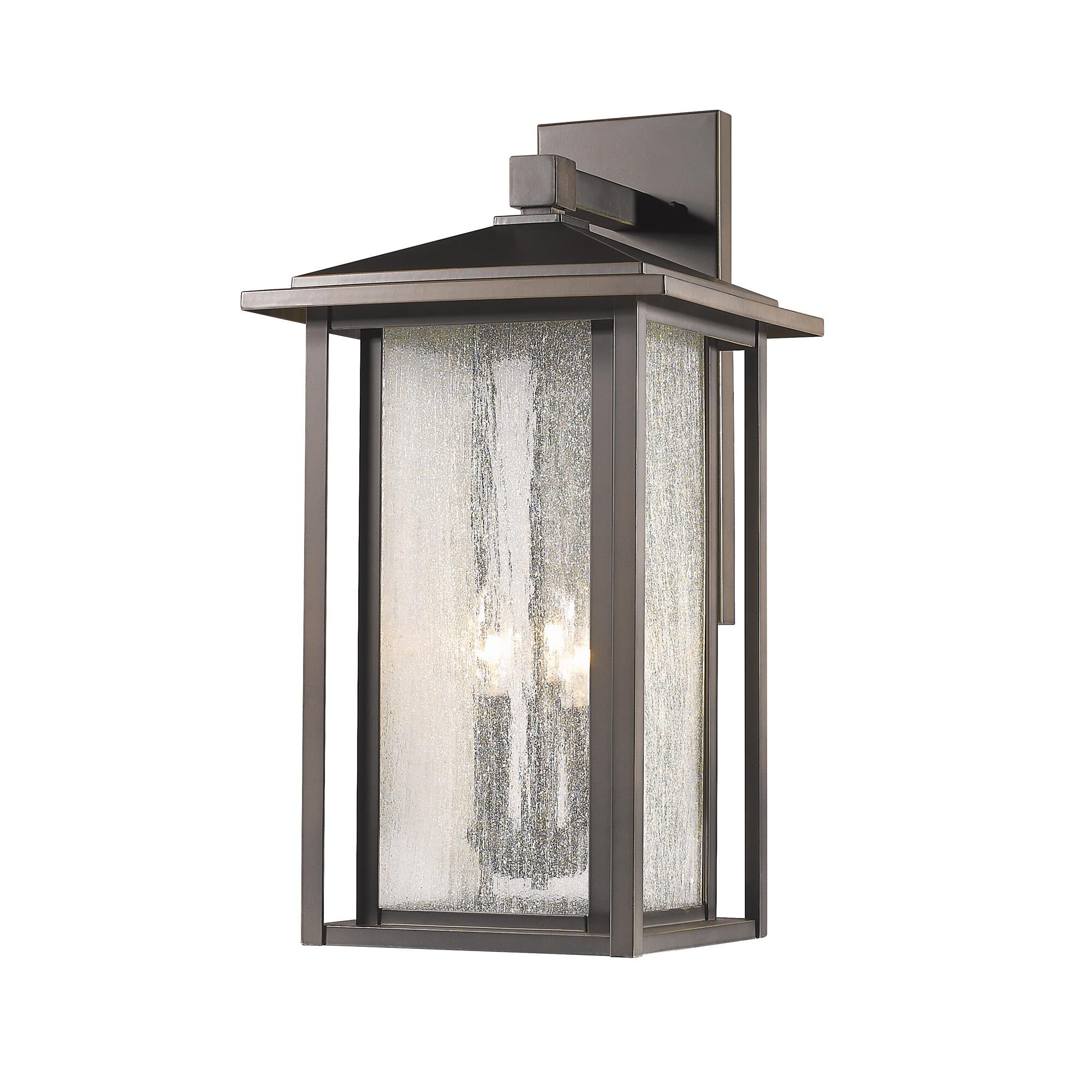 Shown in Oil Rubbed Bronze finish and Glass shade
