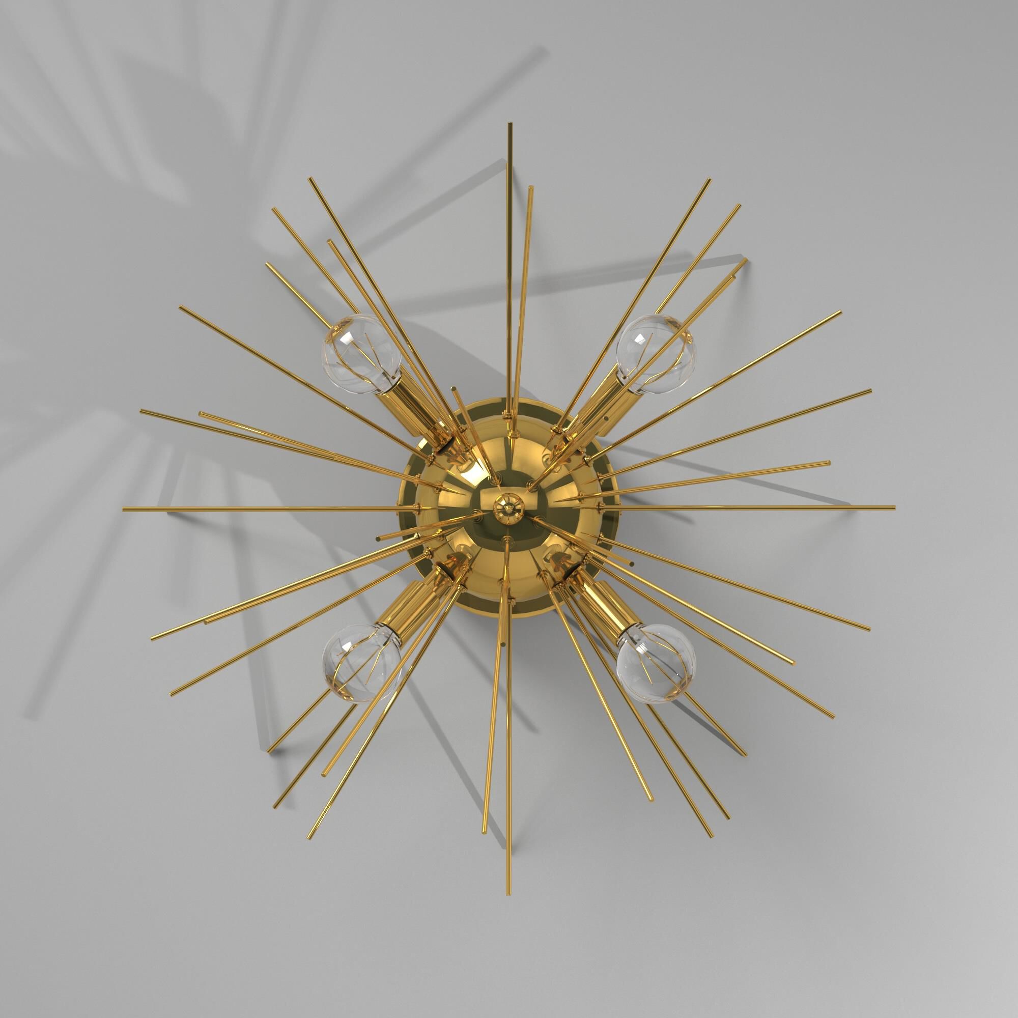 Vega 18 Inch 4 Light Flush Mount by Dainolite