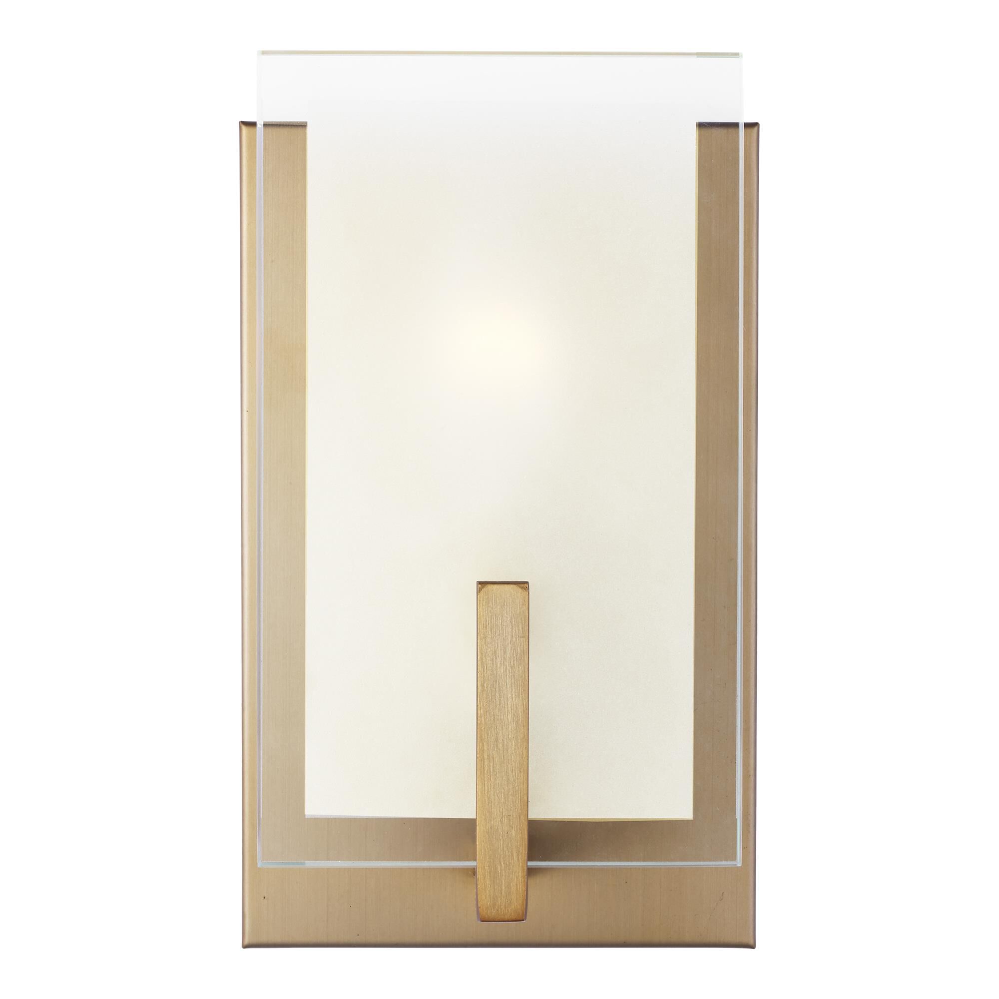 Shown in Satin Brass finish and Clear Highlighted Satin Etched glass and Clear Highlighted Satin Etched Glass shade