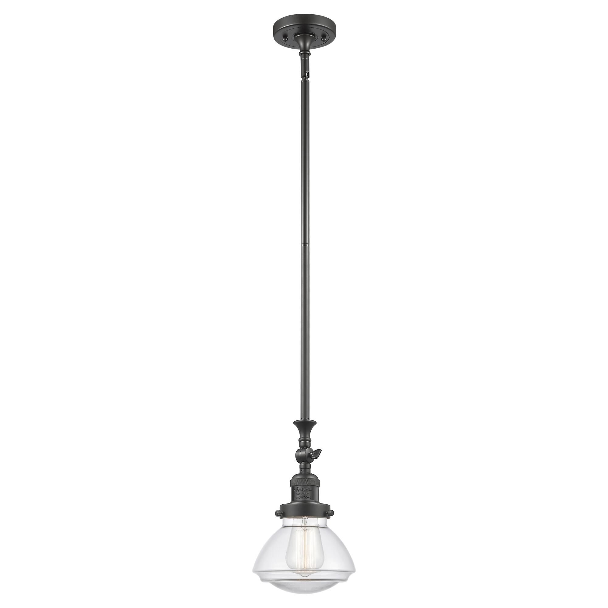 Shown in Oil Rubbed Bronze finish and Bell glass and Glass shade