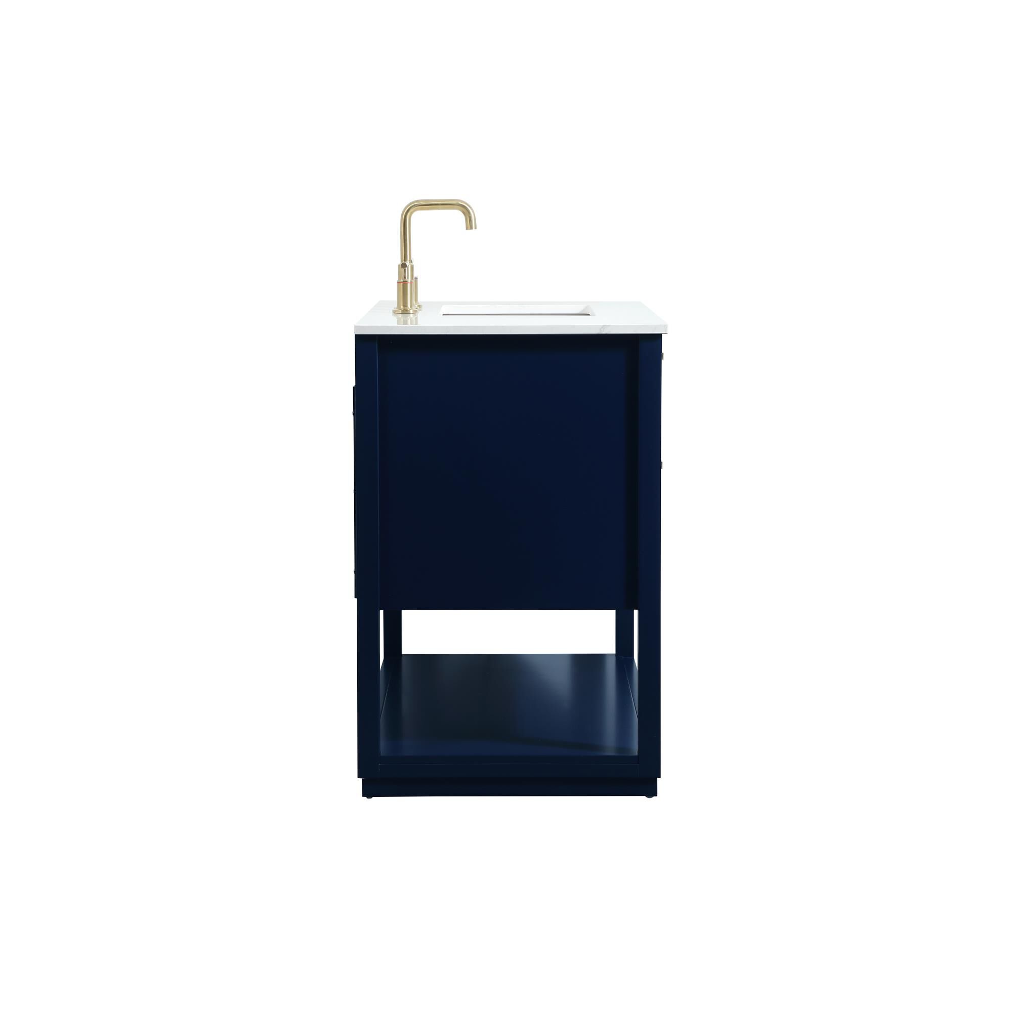 Shown in Blue finish