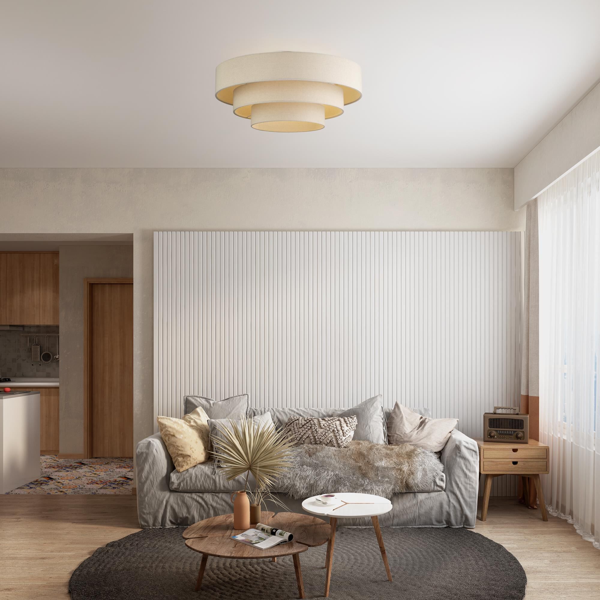 Bellingham 28 Inch Semi Flush Mount by Livex Lighting