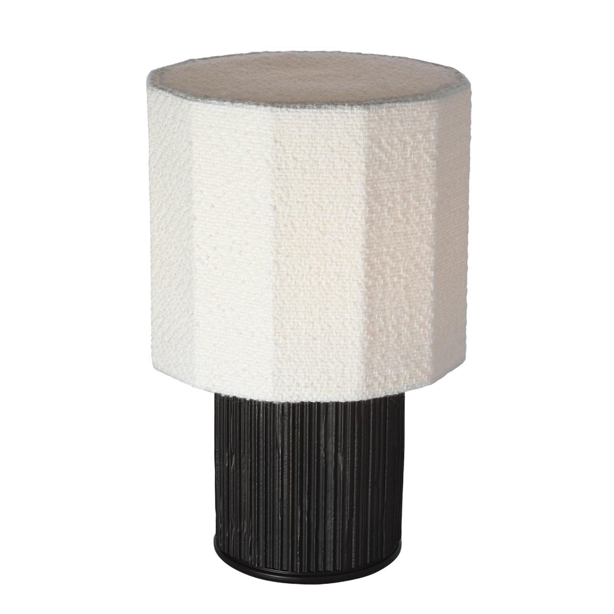 Shown in Ridged Carbon finish and Decorative Boucle shade