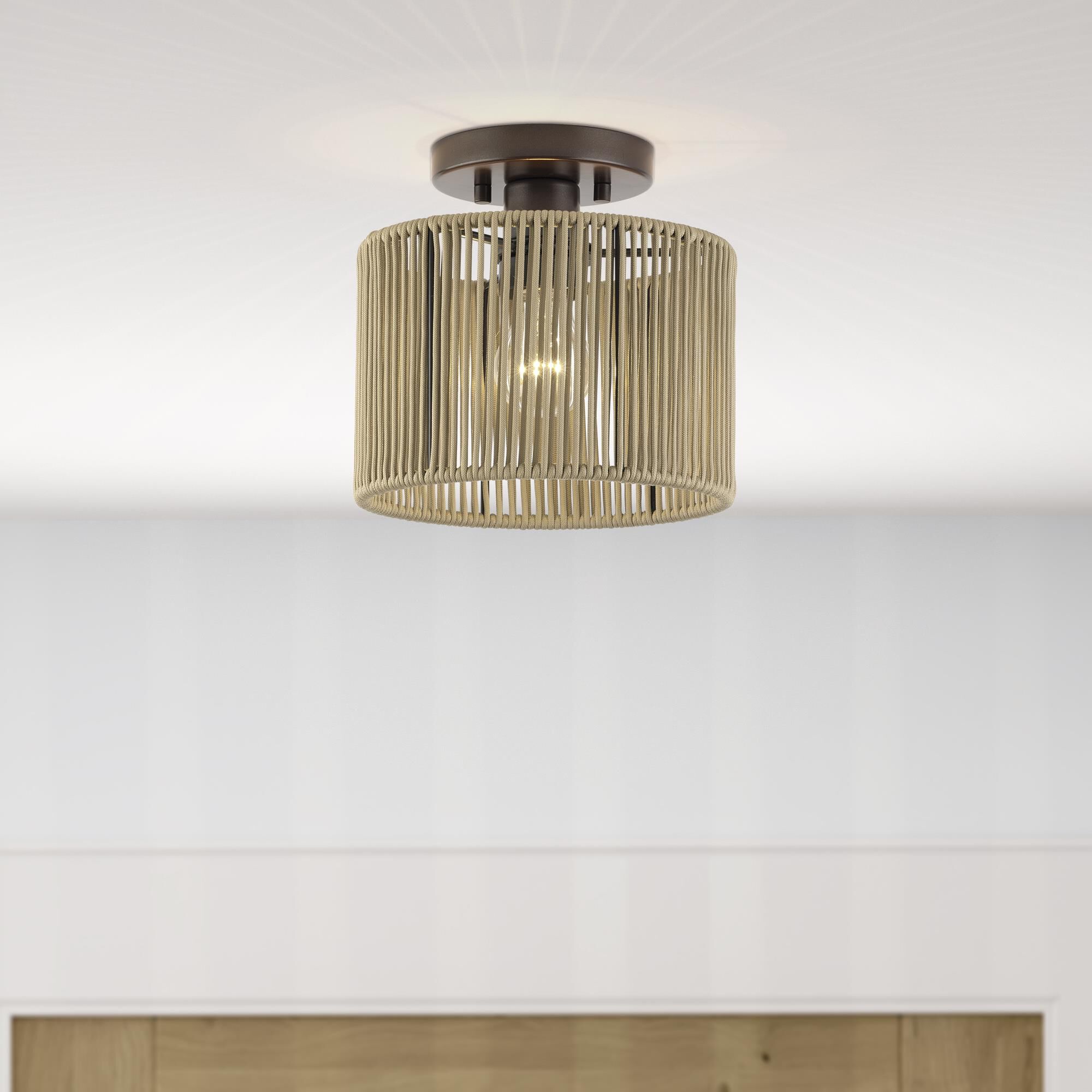 Acordia 9 Inch Semi Flush Mount by Livex Lighting