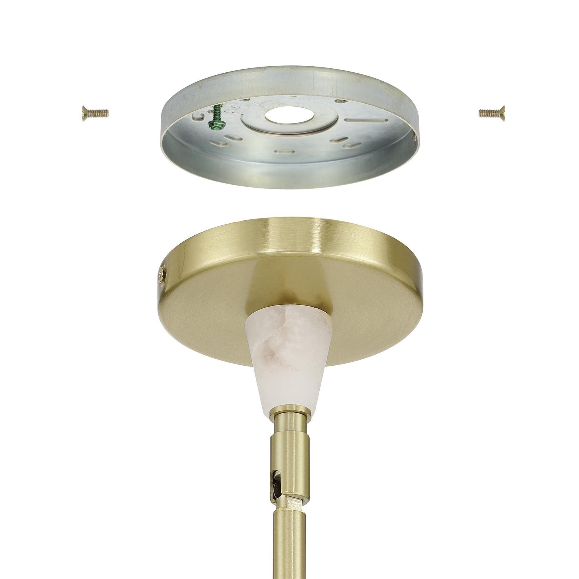 Shown in Brushed Gold finish