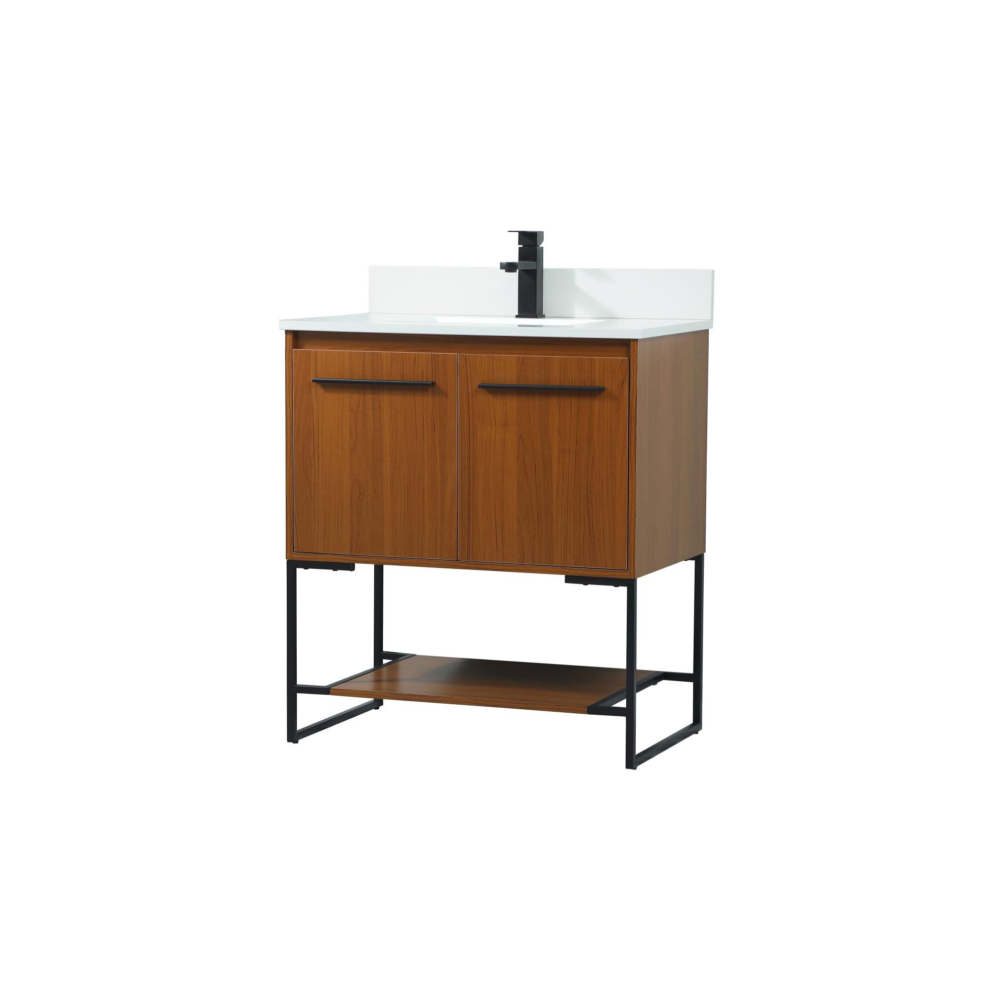 Shown in Teak finish