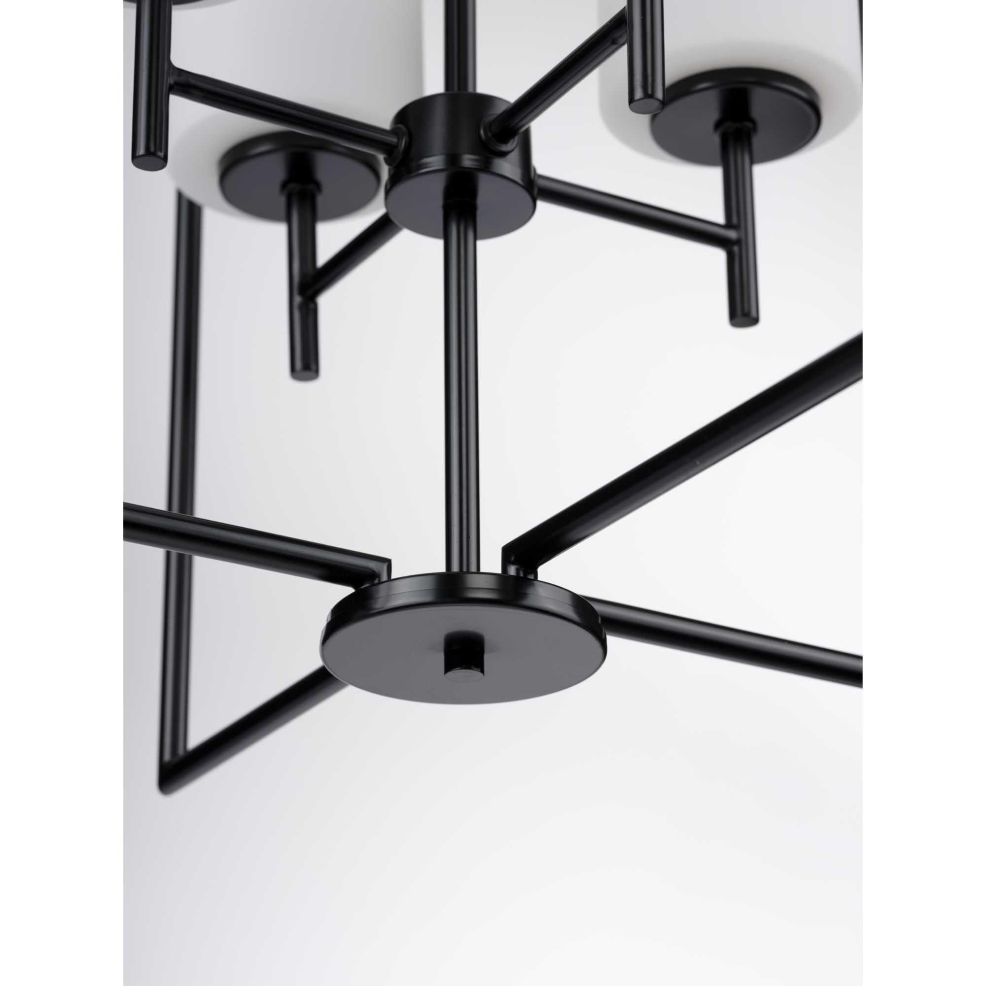 Shown in Black finish and Etched White glass