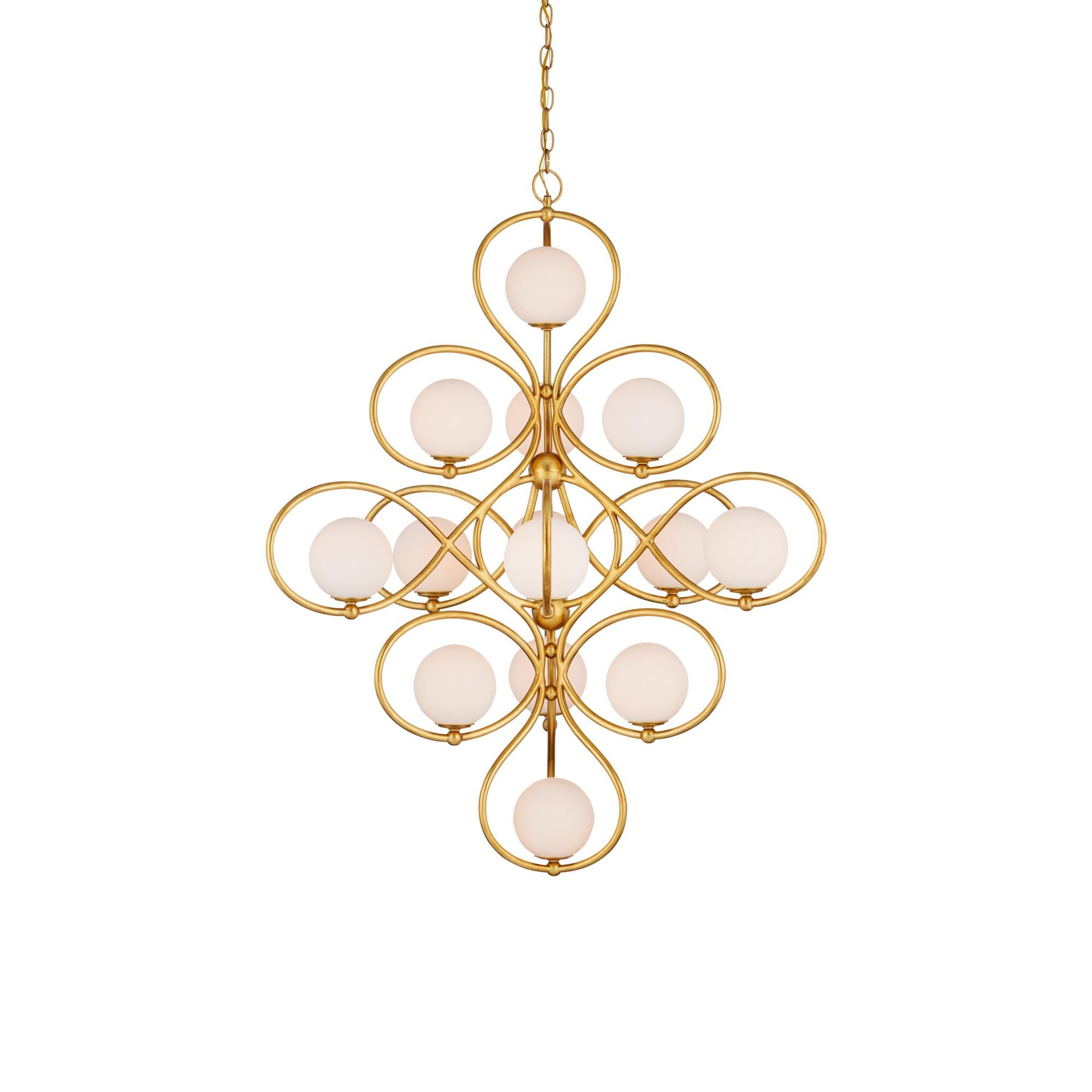Storrs 34 Inch Chandelier by Currey and Company