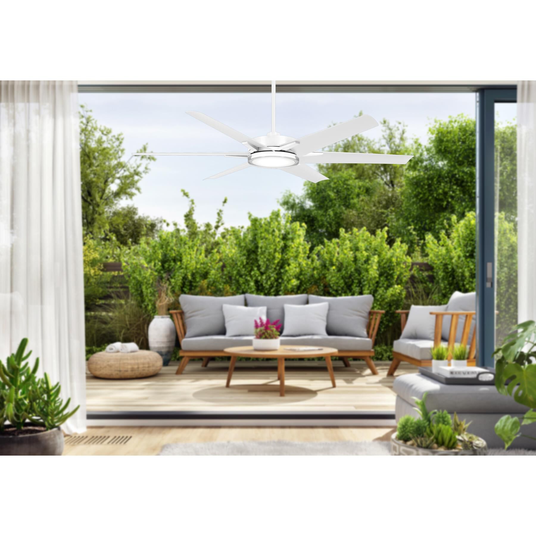 Shown in Flat White finish and Pc Lens glass