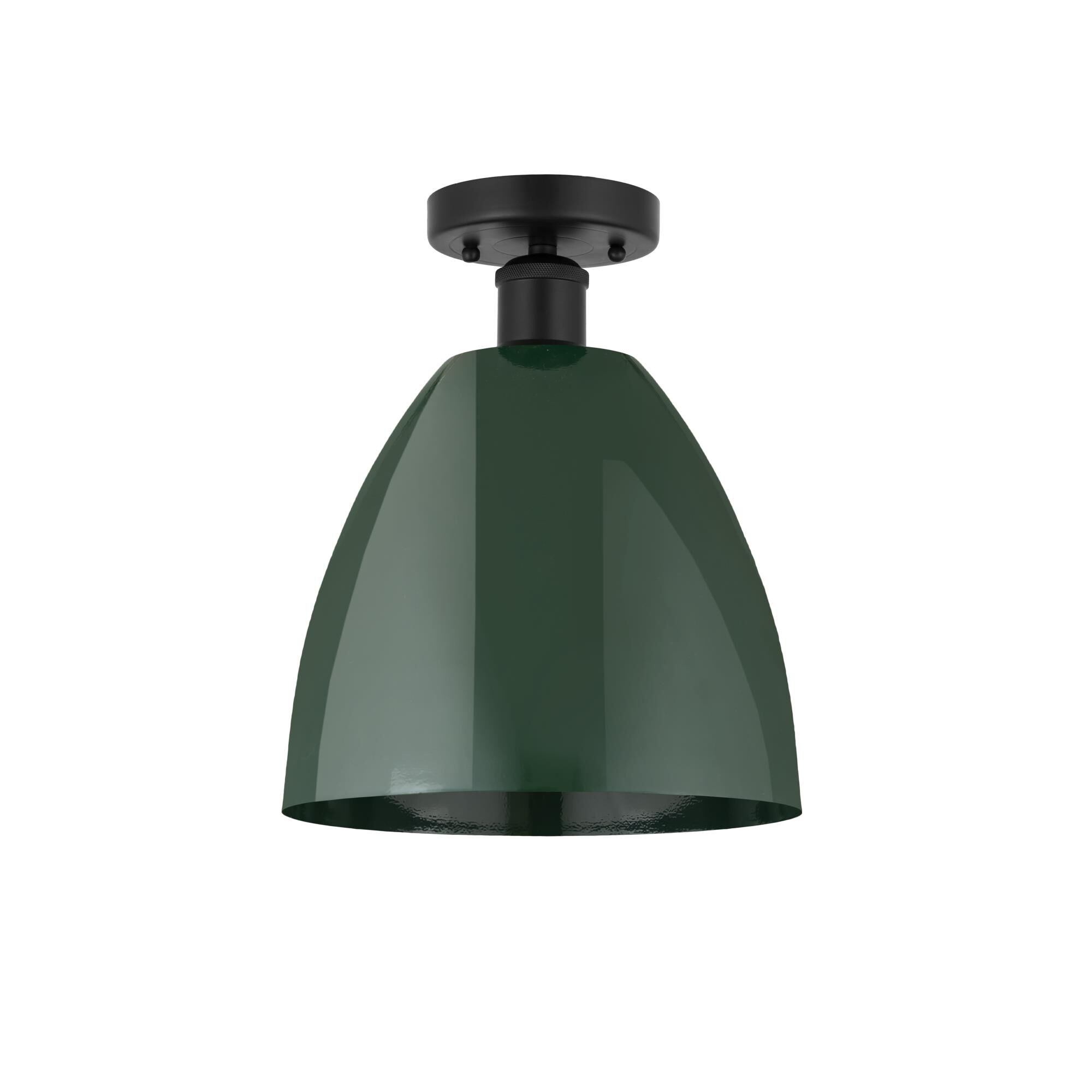 Shown in Matte Black and Green finish and Green Metal shade