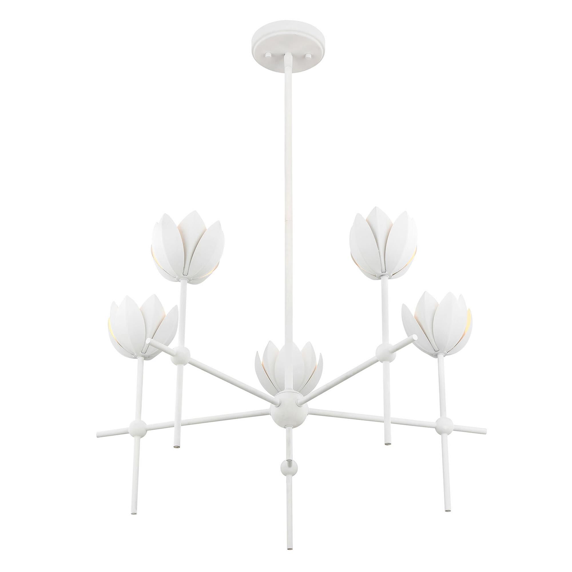 Shown in Bisque White finish and Metal shade