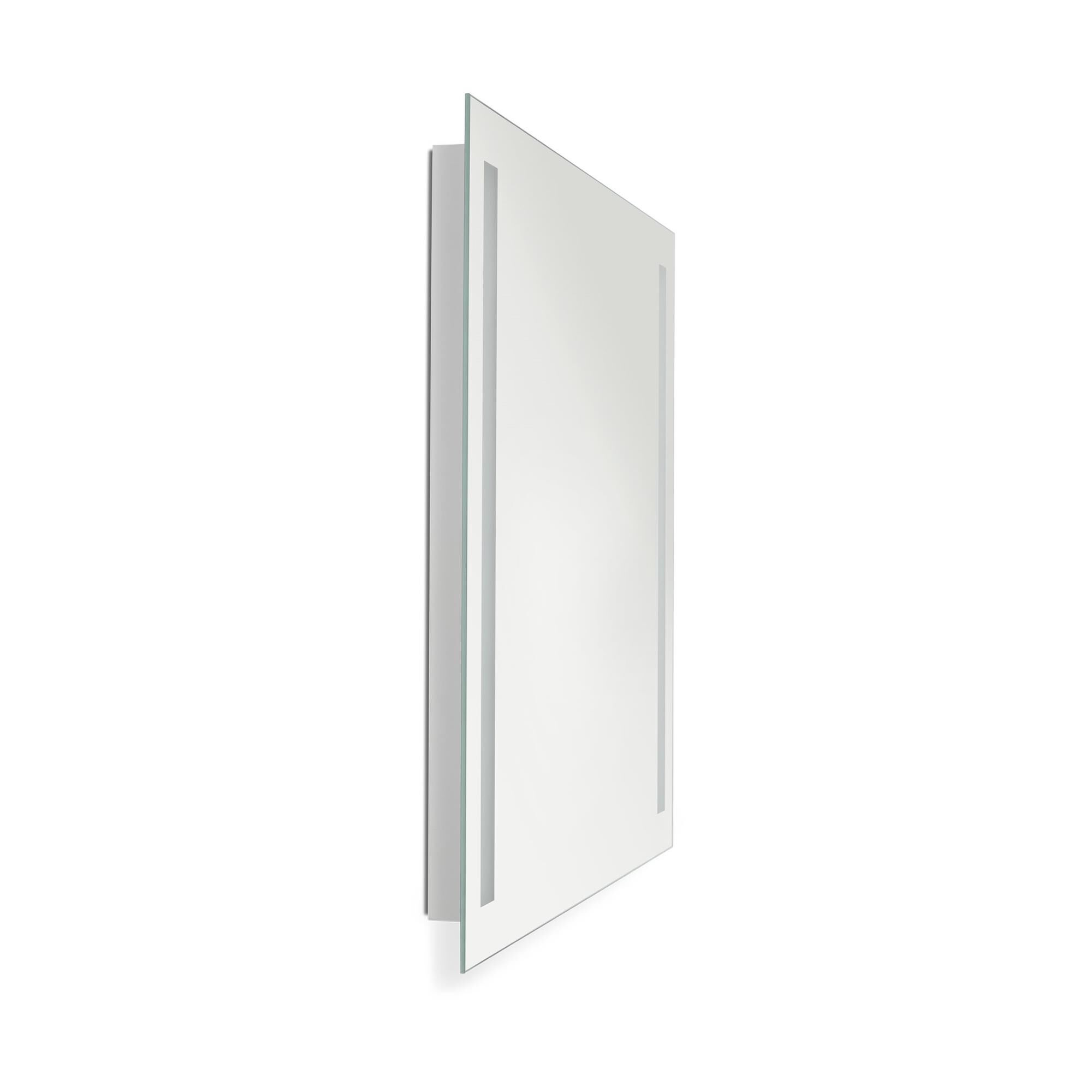 Shown in Might Bright White finish and Mirror Glass shade