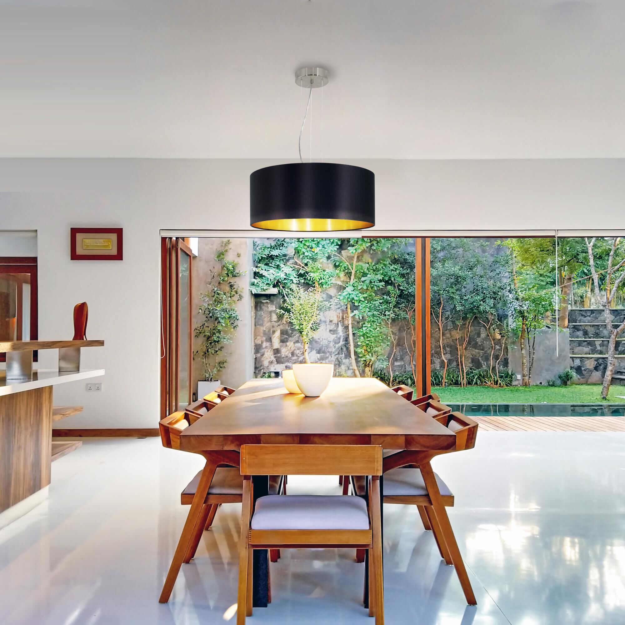 Eglo Maserlo 20 Inch Large Pendant by Eglo Lighting