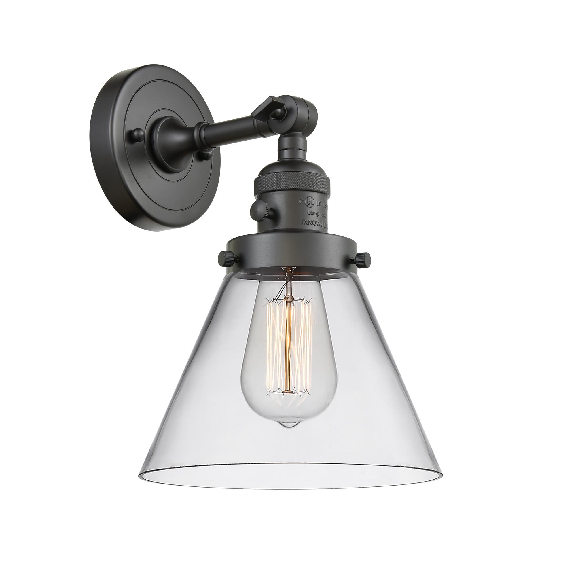 Shown in Oil Rubbed Bronze finish and Clear glass and Brushed Satin Nickel shade and No Accent accent