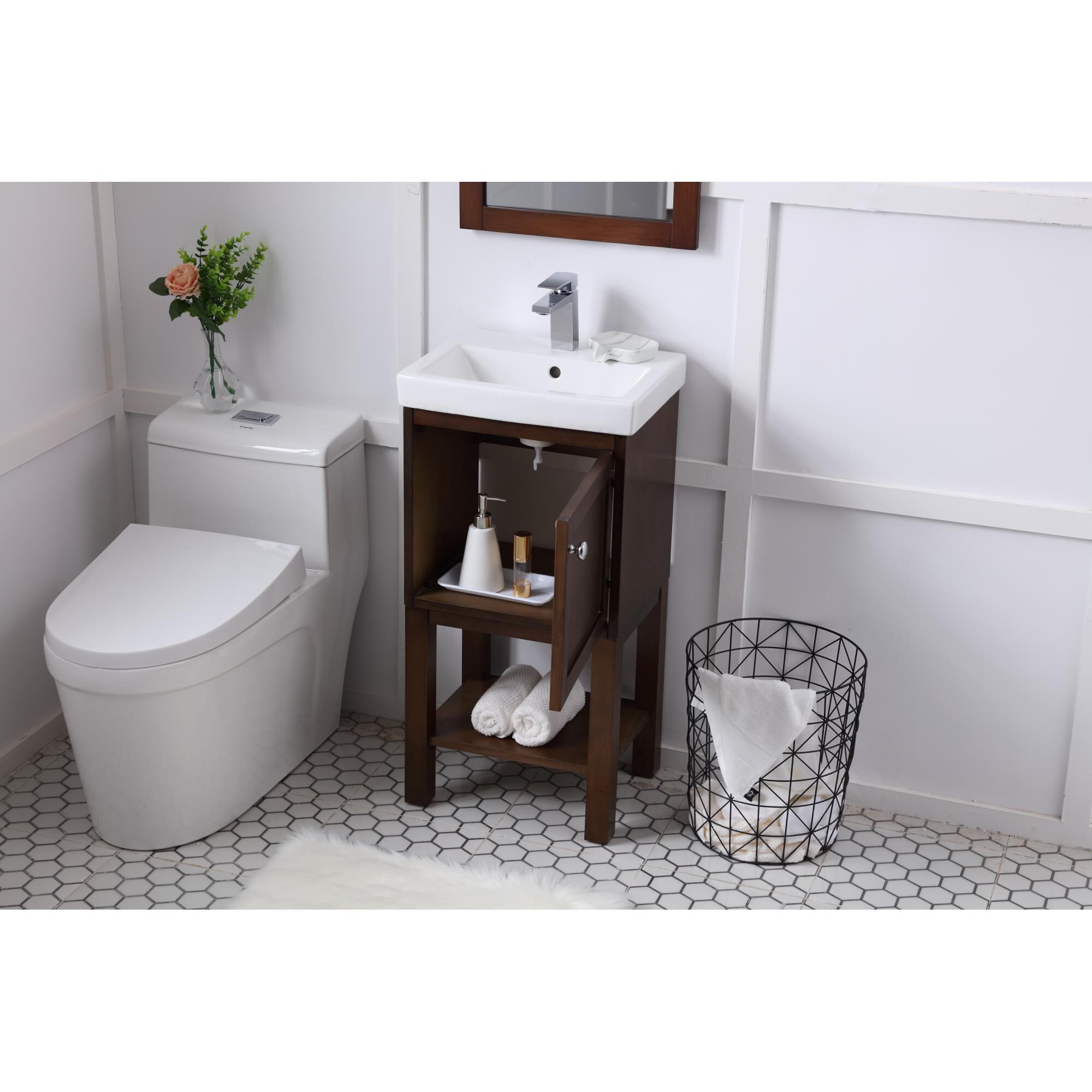 Shown in Antique Coffee finish