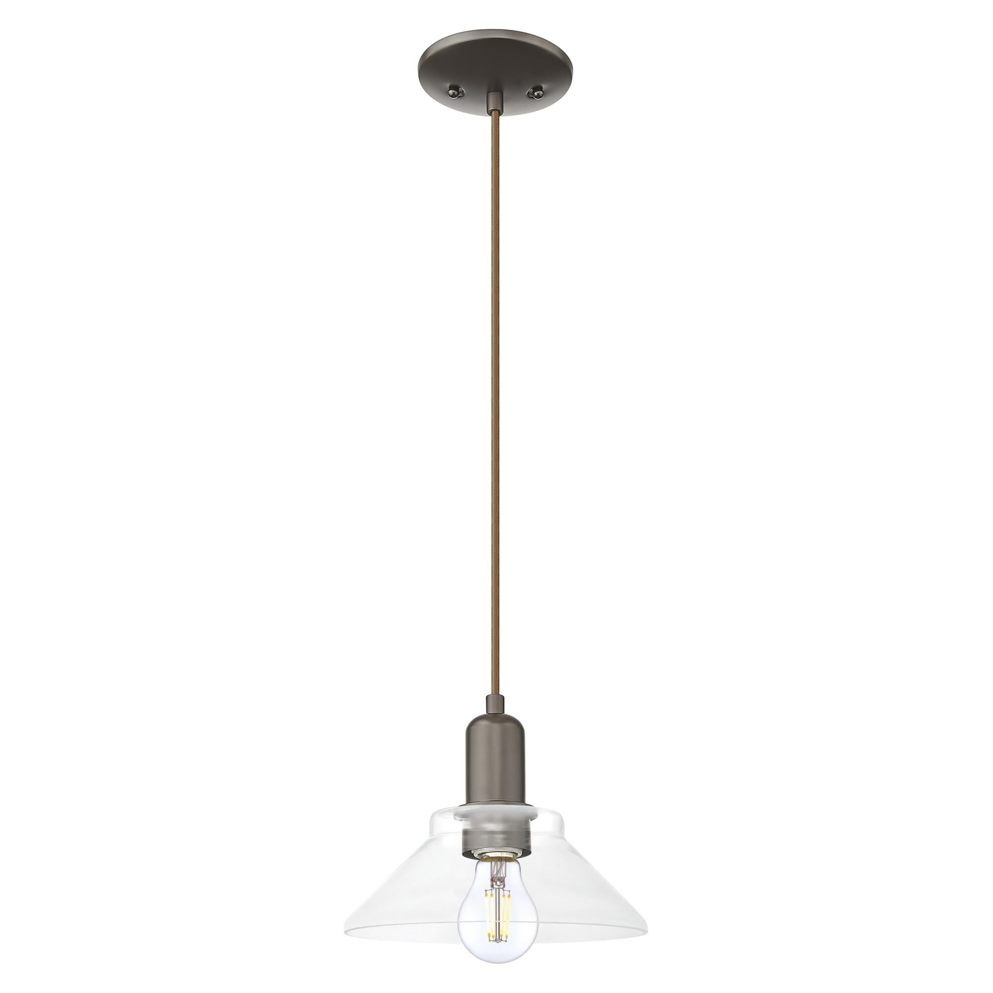 Shown in Oil Rubbed Bronze finish and Clear glass