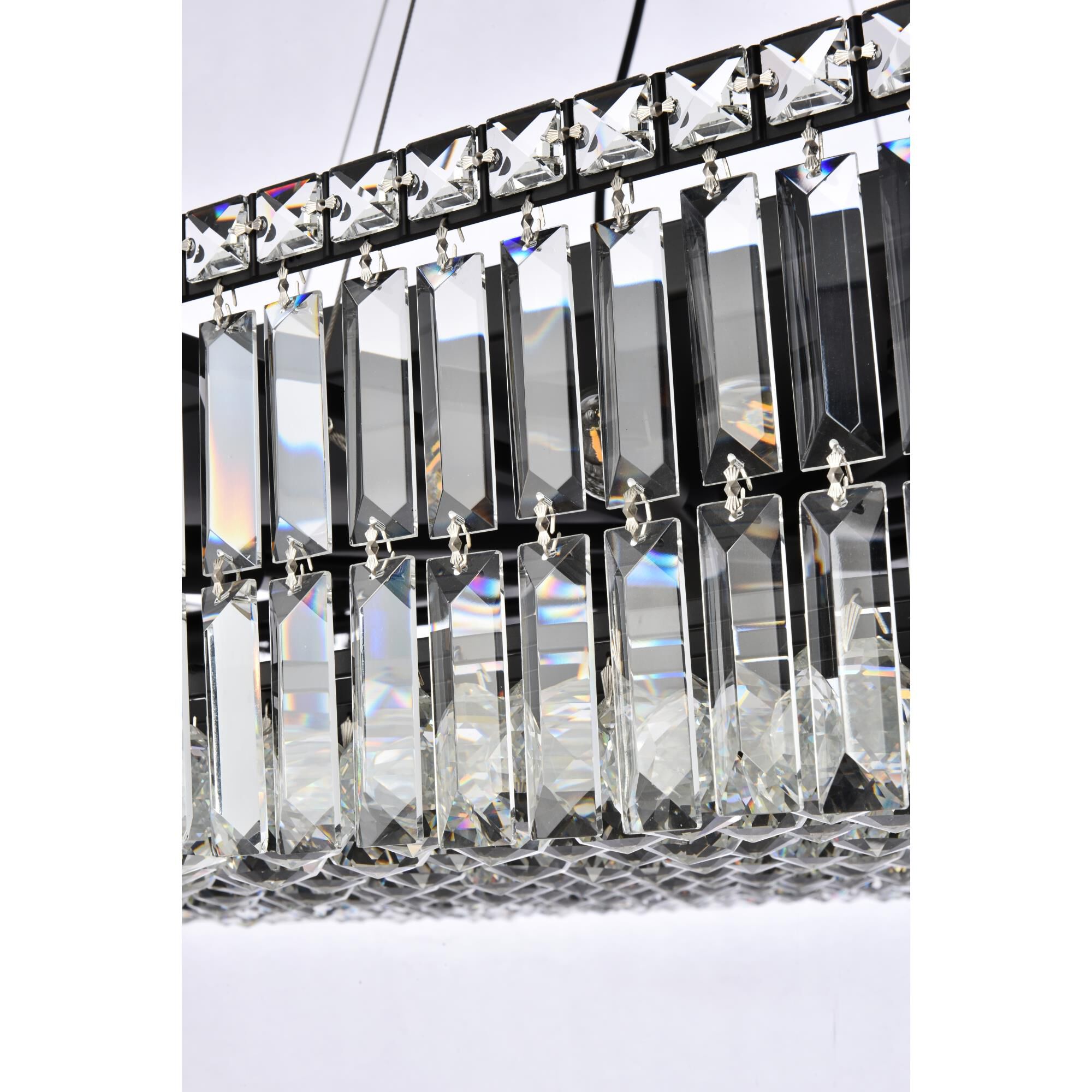 Maxime 32 Inch 16 Light Linear Suspension Light by Elegant Lighting