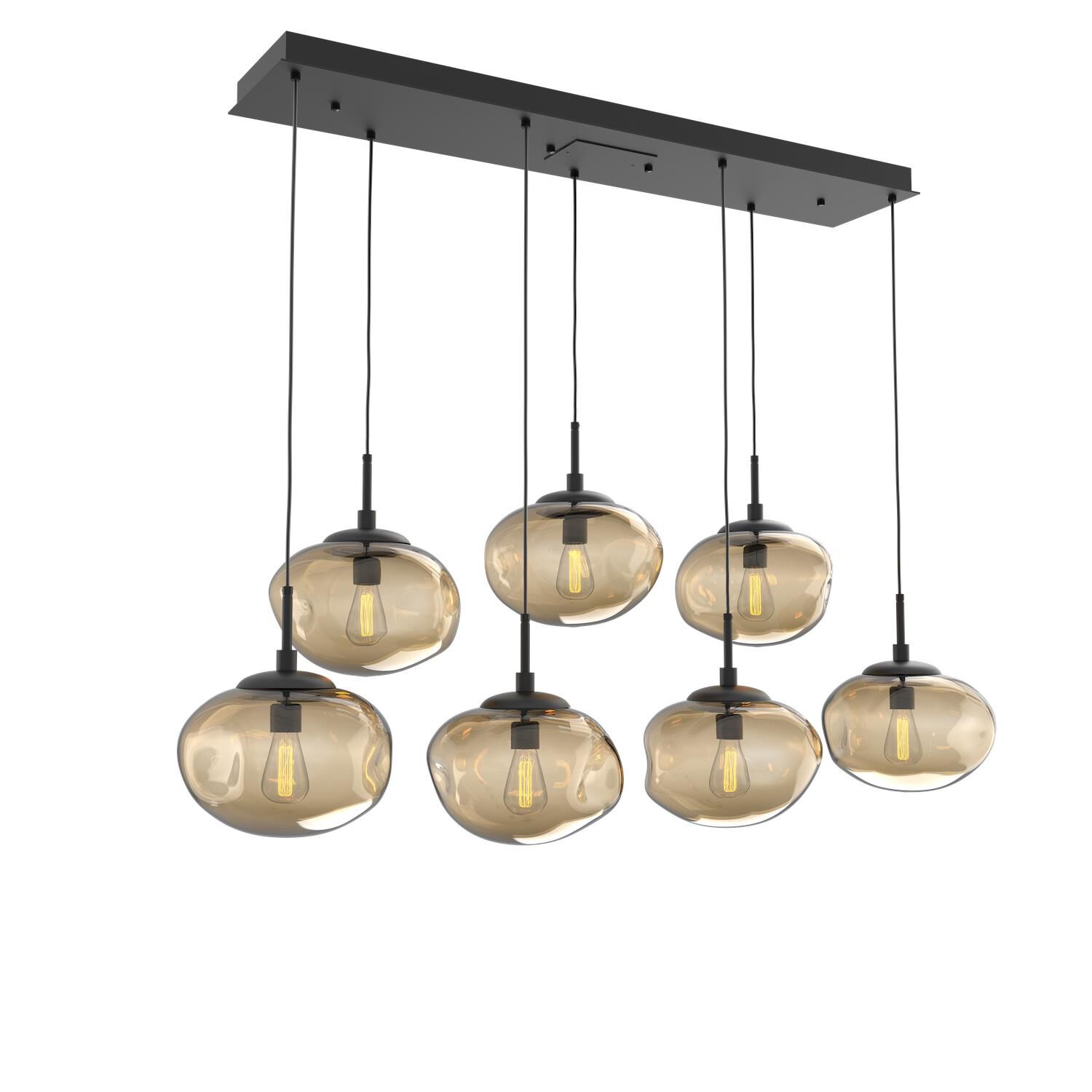 Levi Wilson Nebula 50 Inch 7 Light Linear Suspension Light by Hammerton Studio