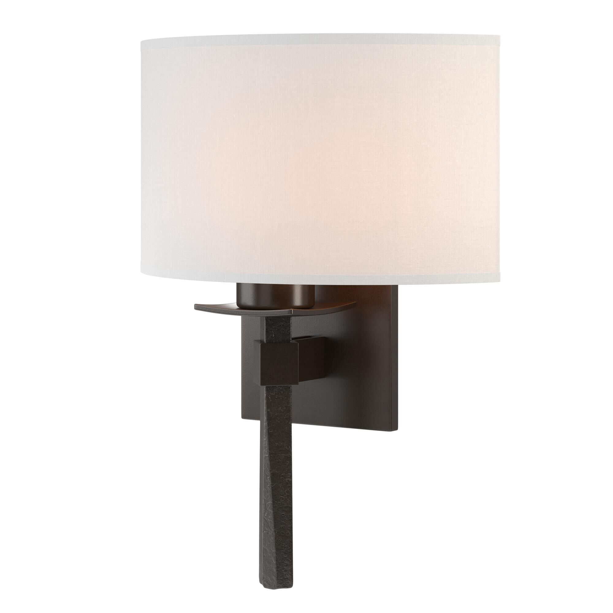 Shown in Oil Rubbed Bronze finish and Natural Anna shade