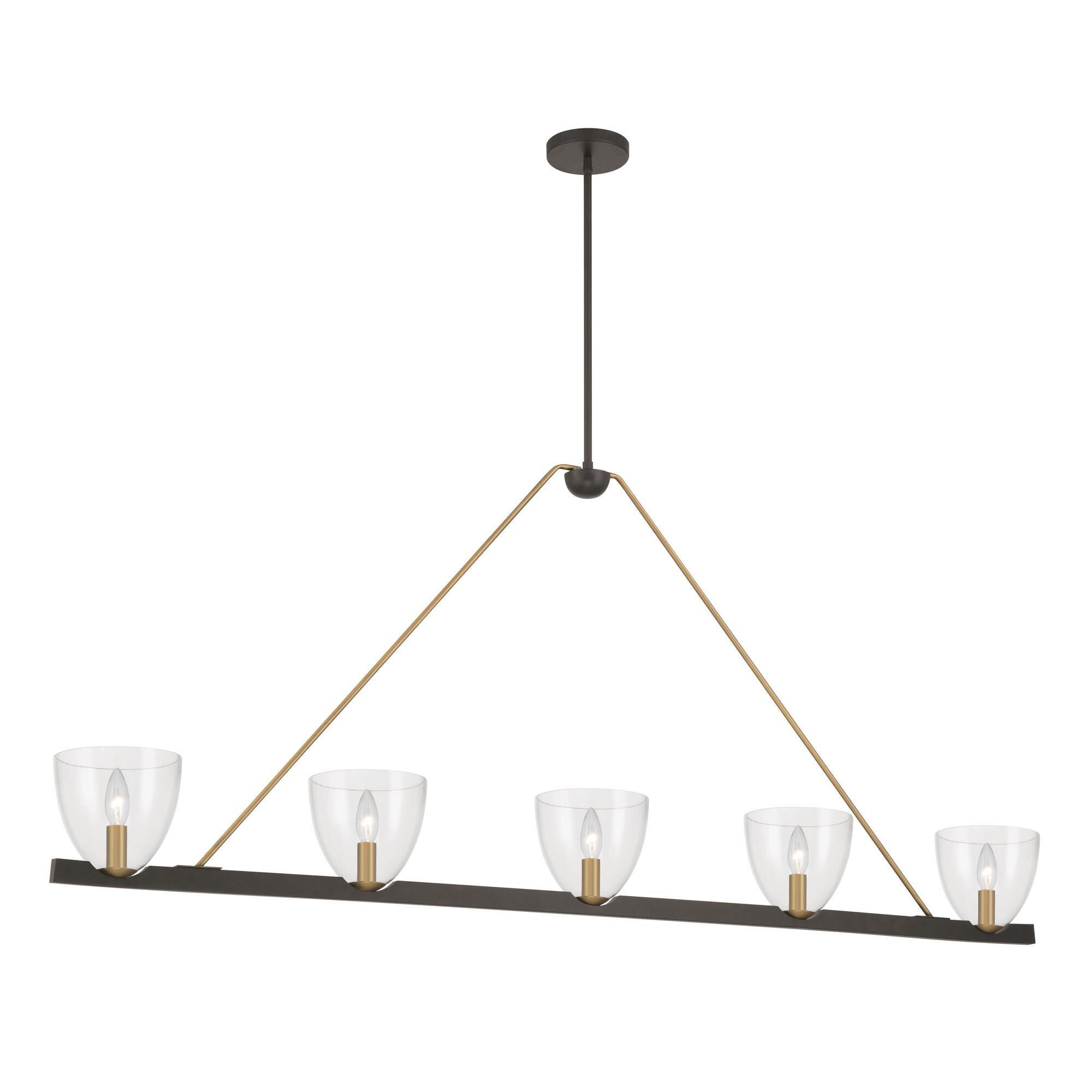 Shown in Dark Bronze finish and Clear glass