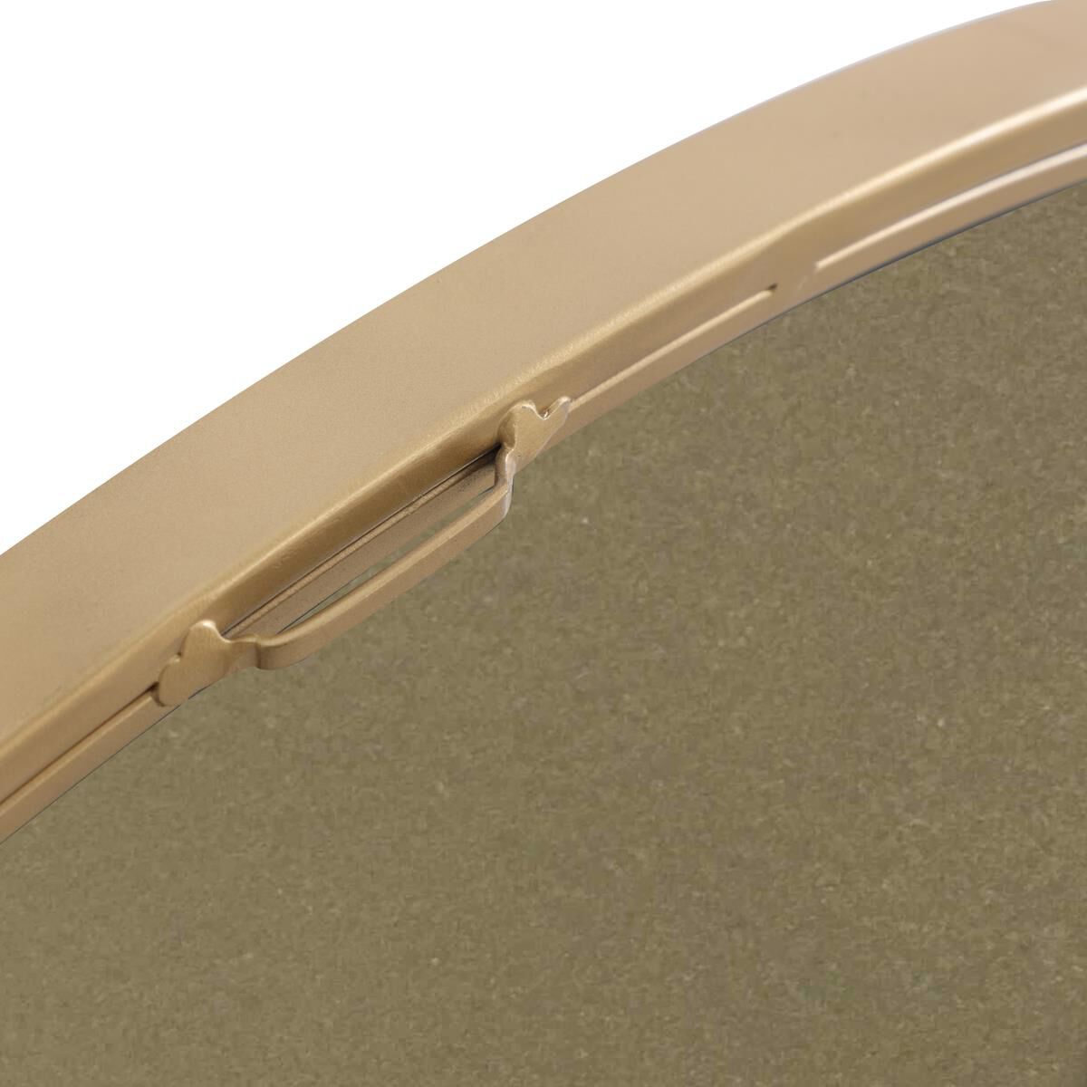 Shown in Brass finish and Clear Mirror Beveled glass