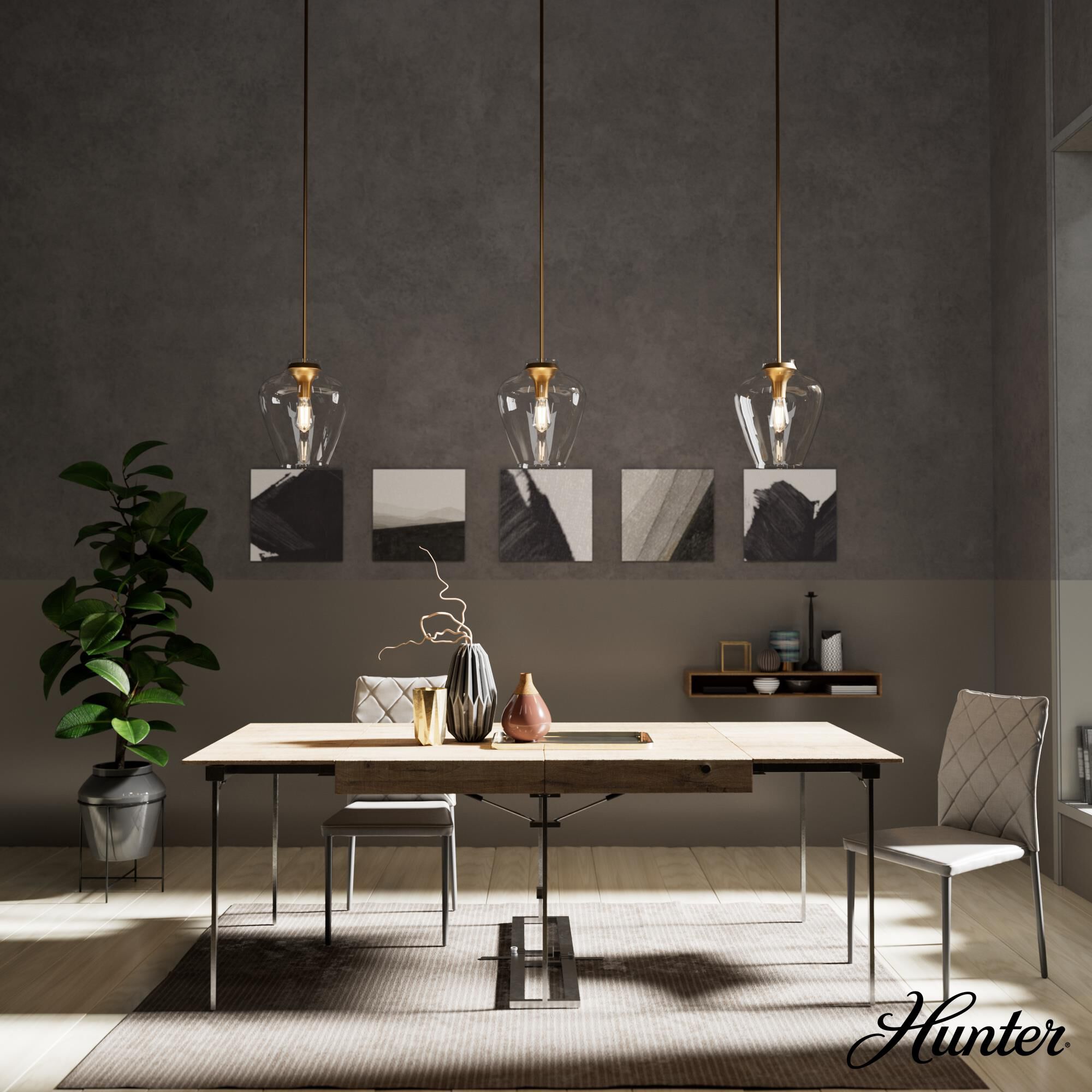 Vidria 12 Inch Mini Pendant by Hunter Fan