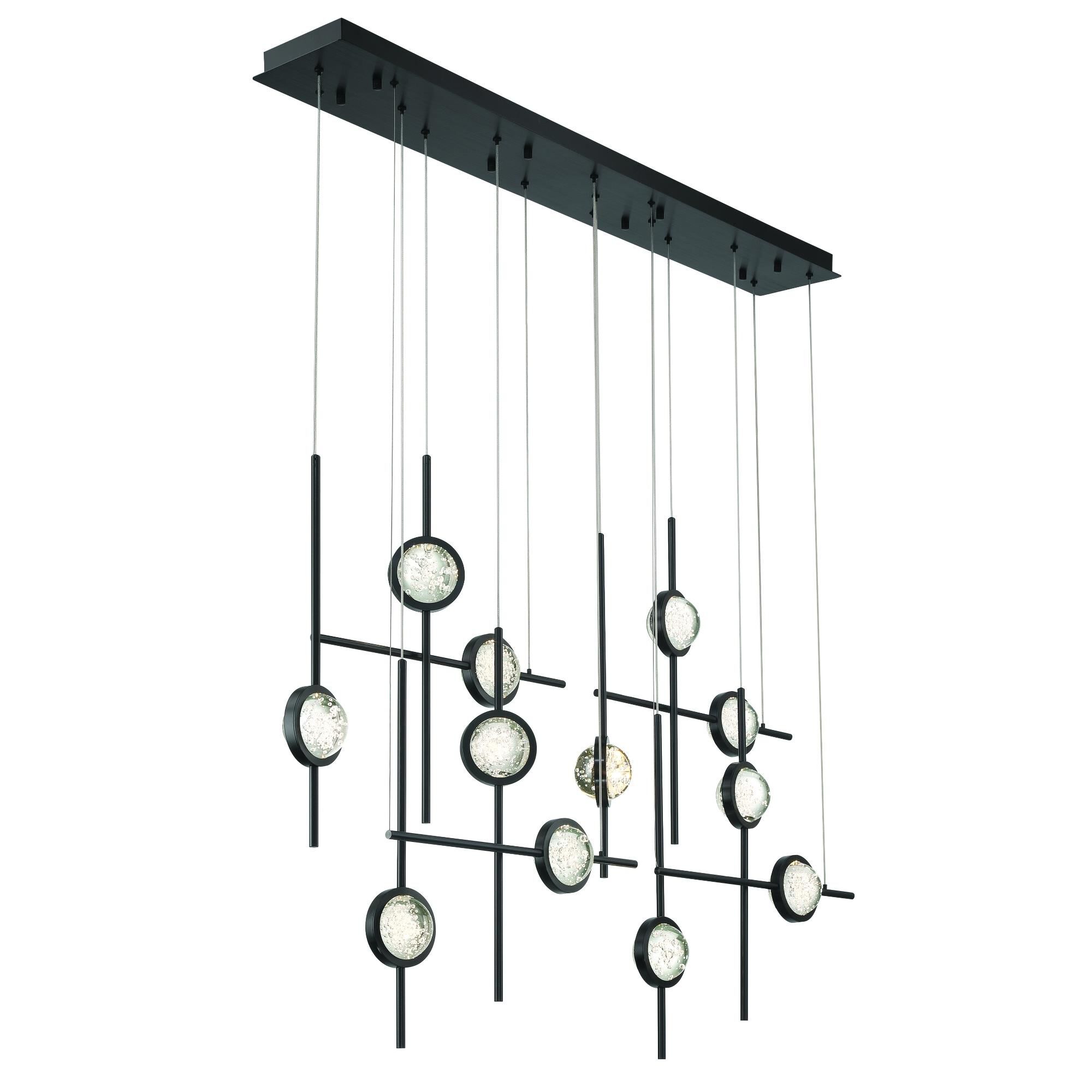 Shown in Black finish and Clear  glass