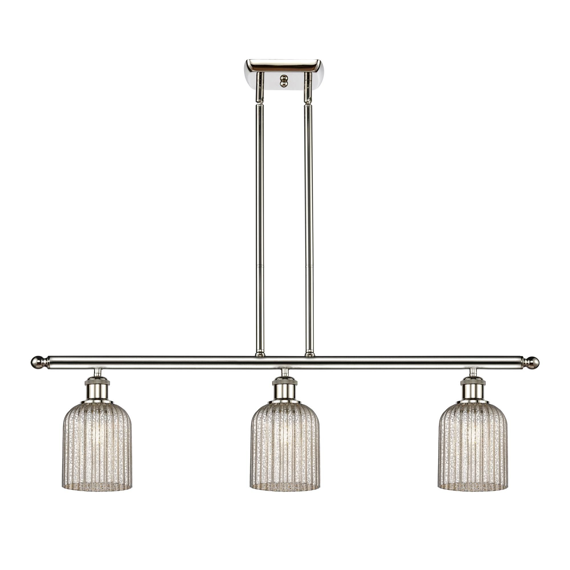 Shown in Polished Nickel finish and Mercury shade