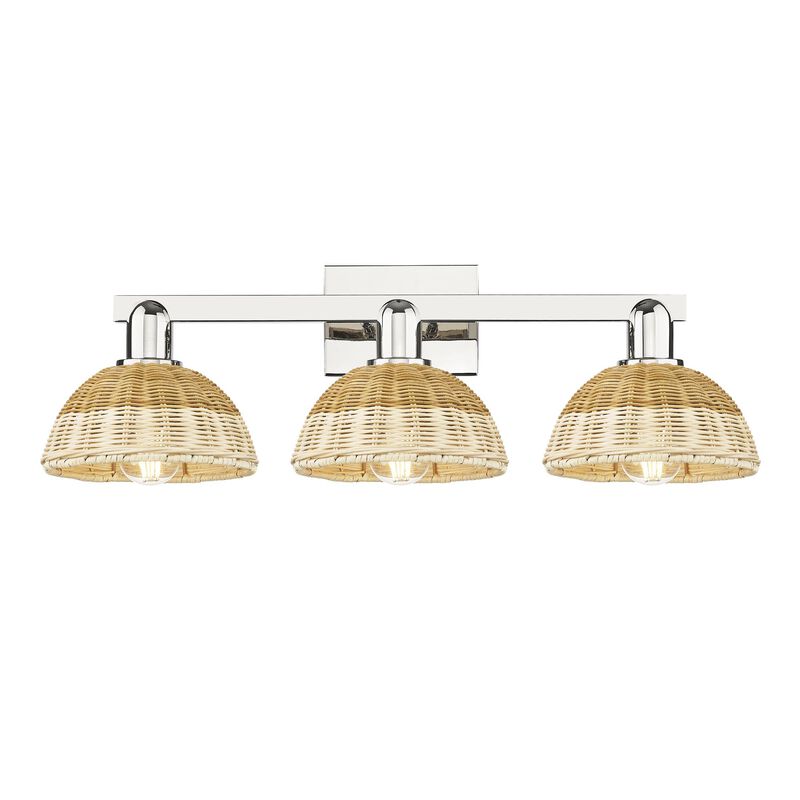 Bruno Marashlian Natural Ballston Dome 26 Inch Bath Vanity Light by Innovations Lighting