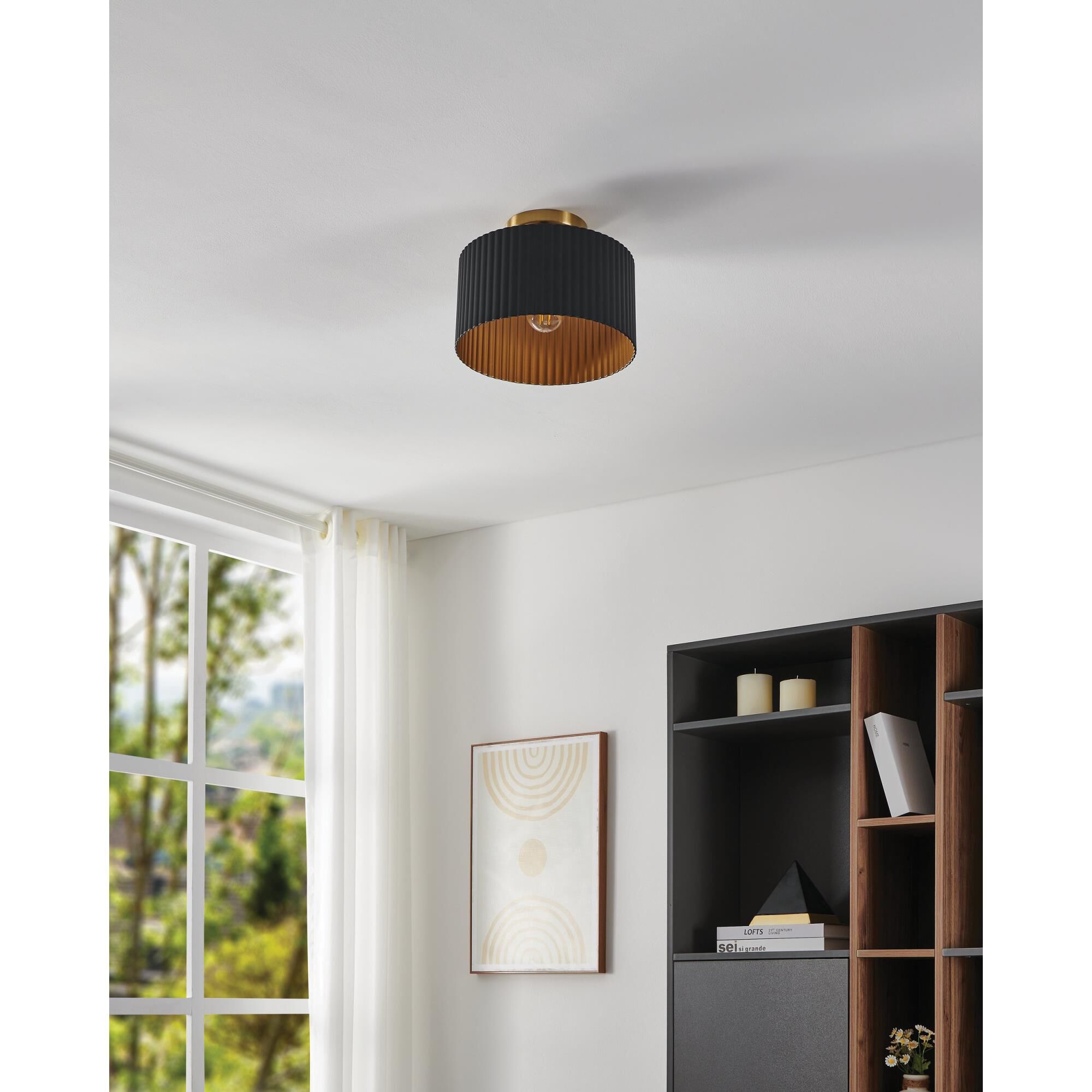 Leilani 11 Inch Semi Flush Mount by Eglo Lighting