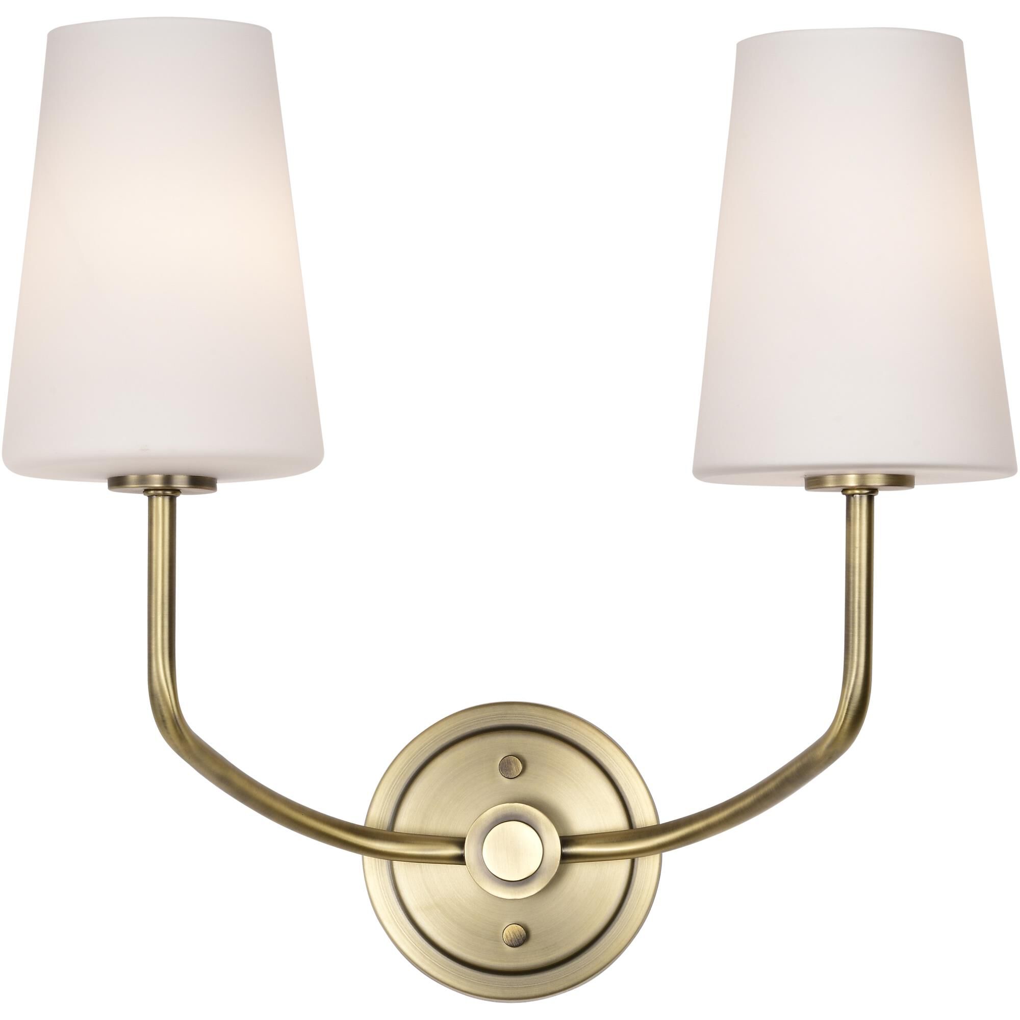 Shown in Vintage Brass finish and Etched White Opal glass and Etched Opal shade