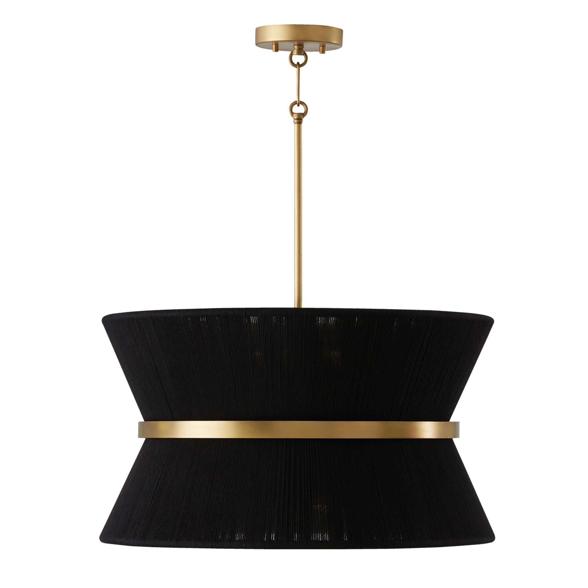 Shown in Black Rope And Patinaed Brass finish