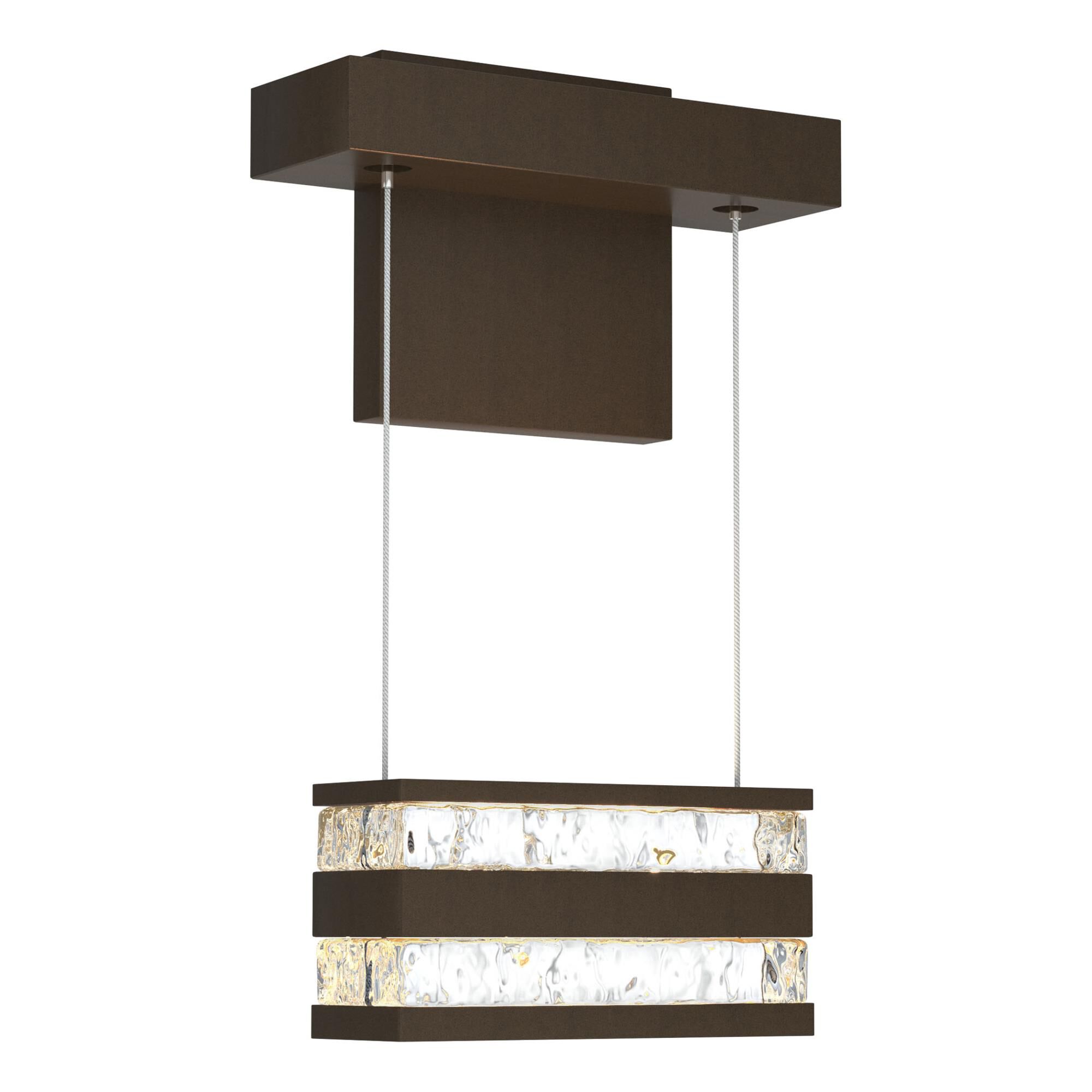 Shown in Bronze finish and Clear glass