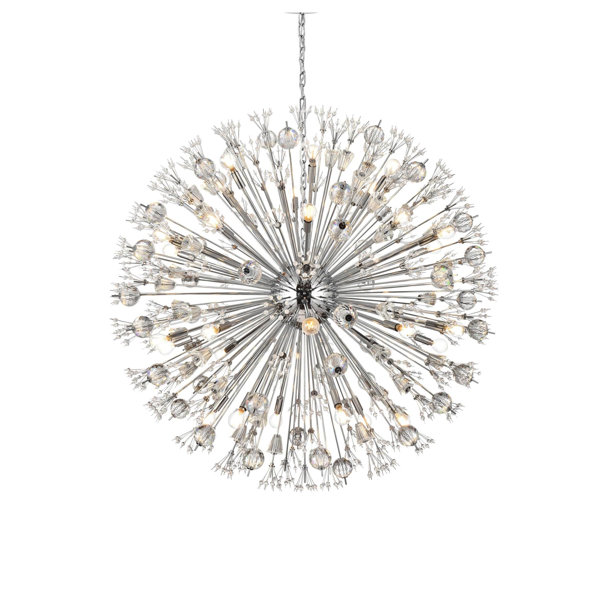 Shown in Chrome finish and Royal Cut crystal