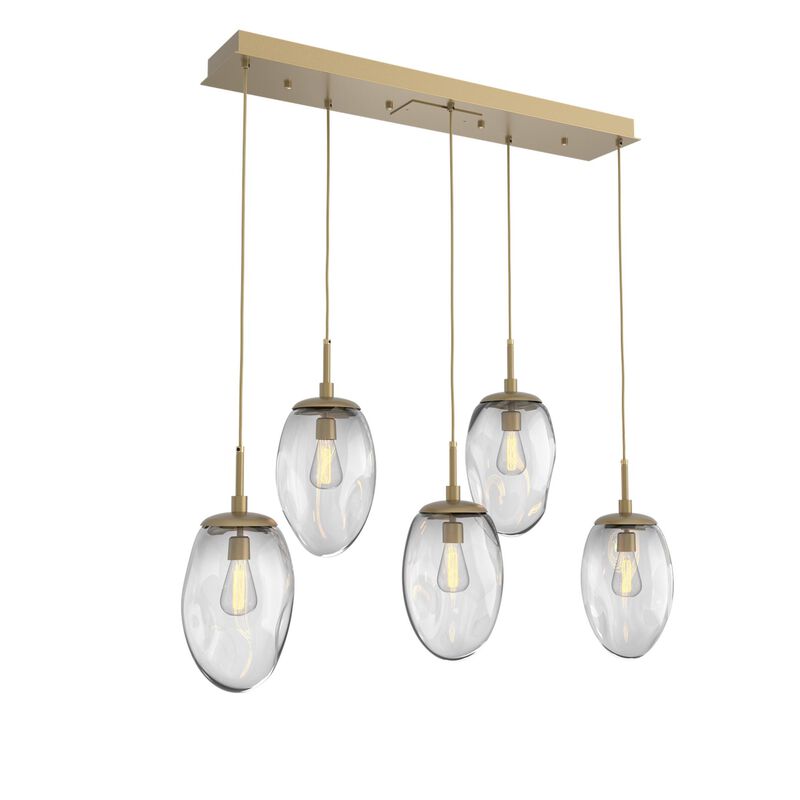 Levi Wilson Nebula 39 Inch 5 Light Linear Suspension Light by Hammerton Studio