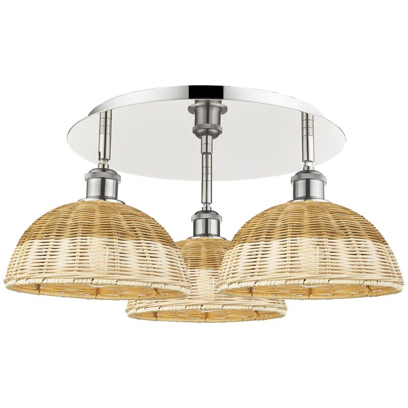 Bruno Marashlian Bristol Natural II 21 Inch Flush Mount by Innovations Lighting