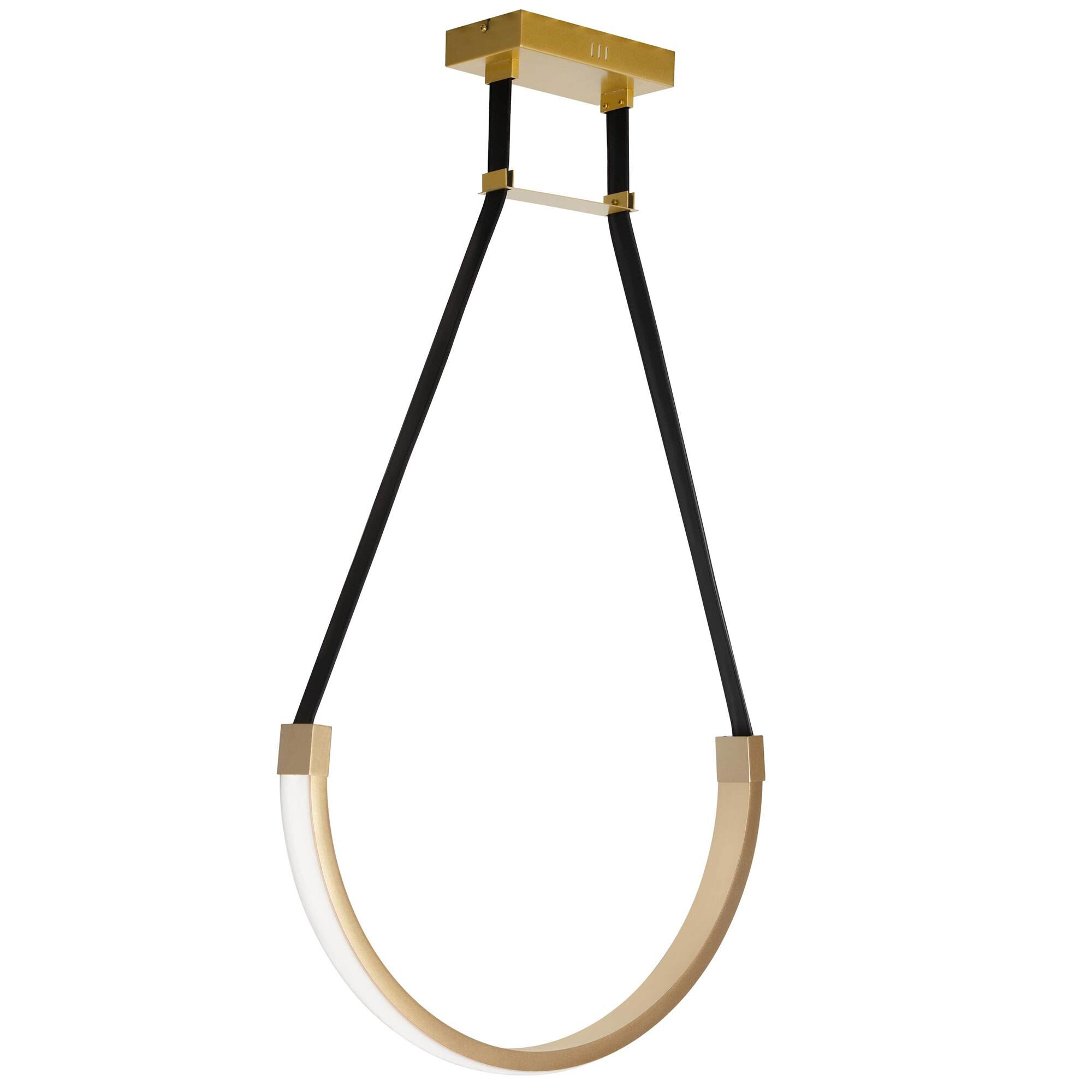 Regan 24 Inch 1 Light LED Semi Flush Mount by Dainolite