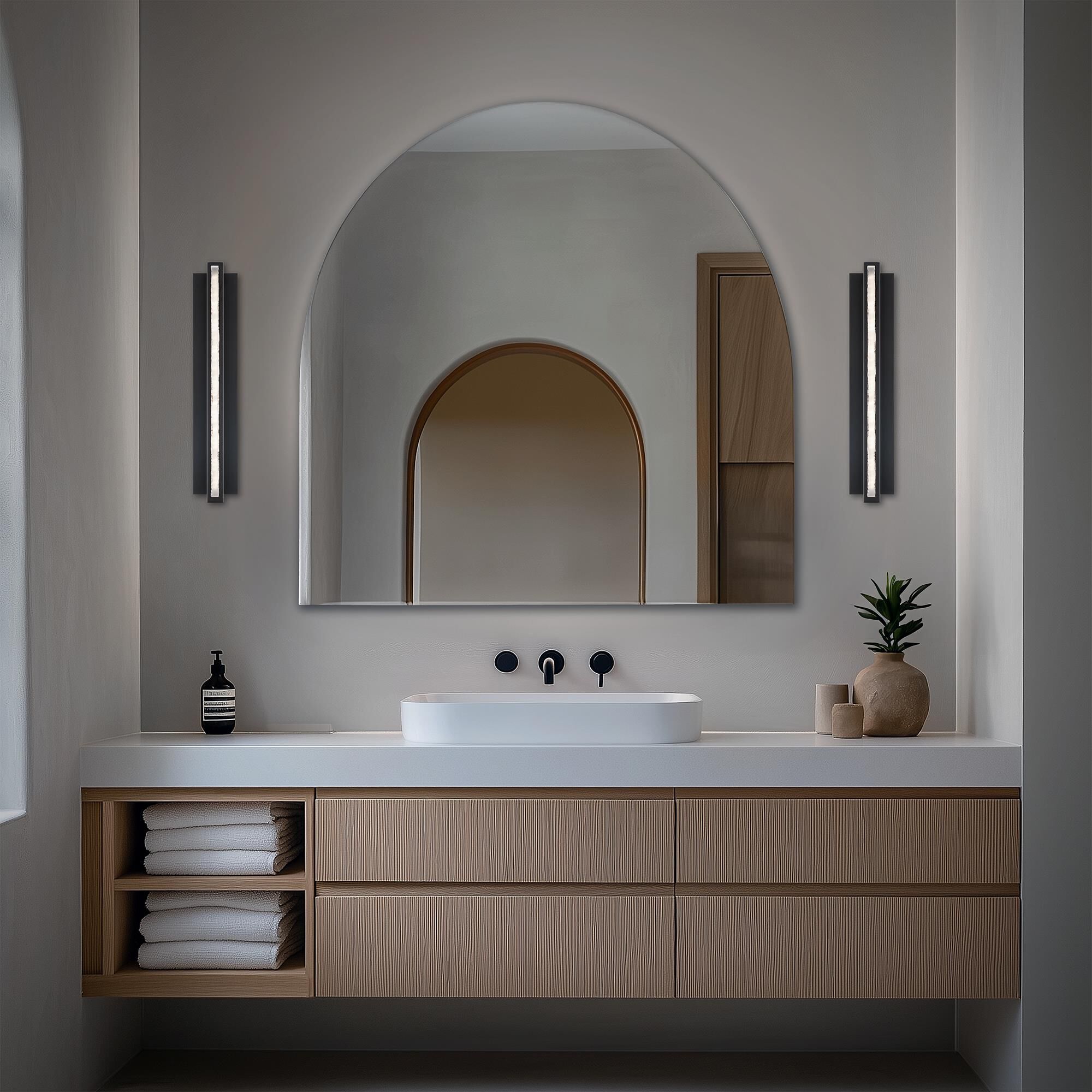 Shown in Black finish